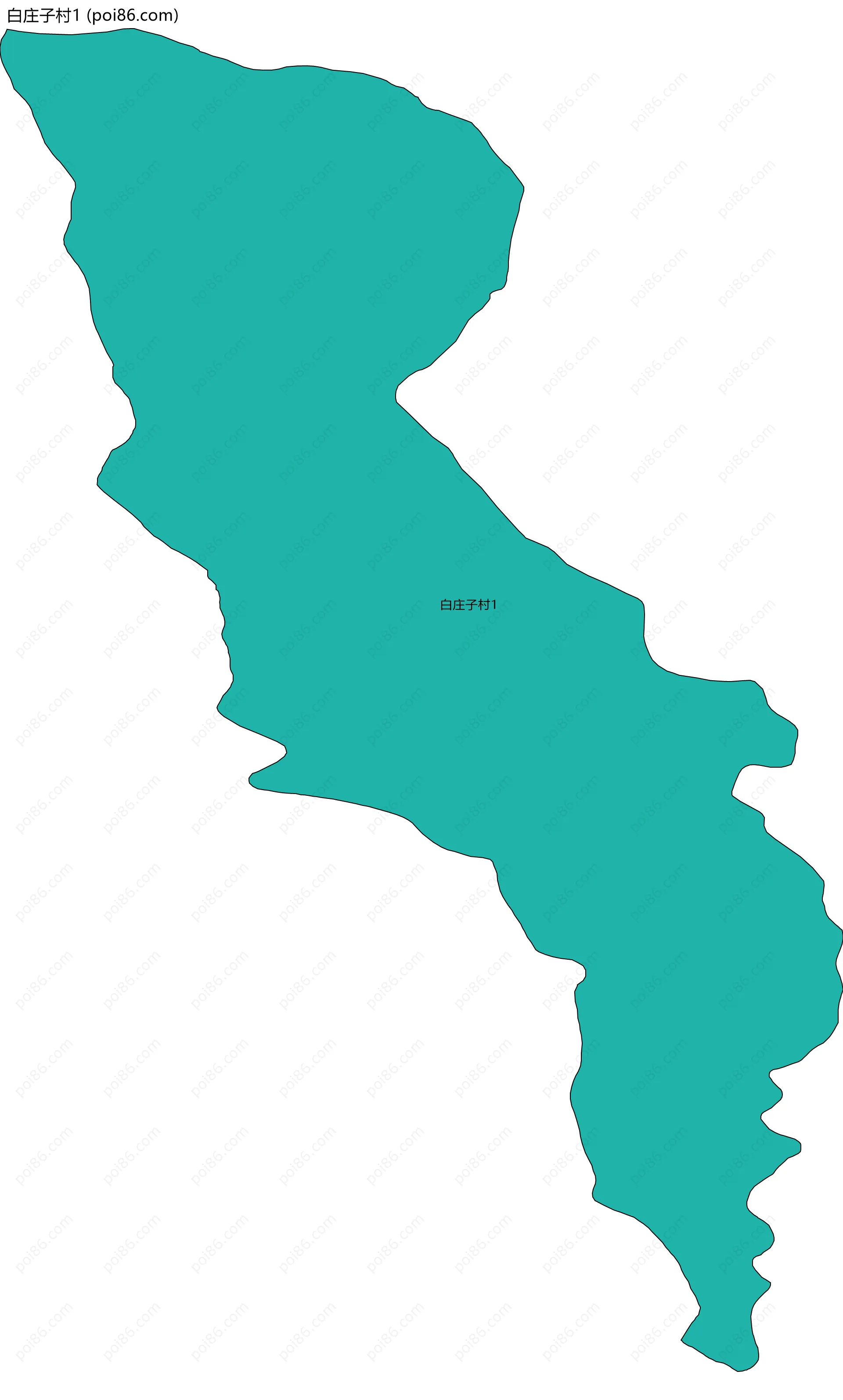 白庄子村1边界地图