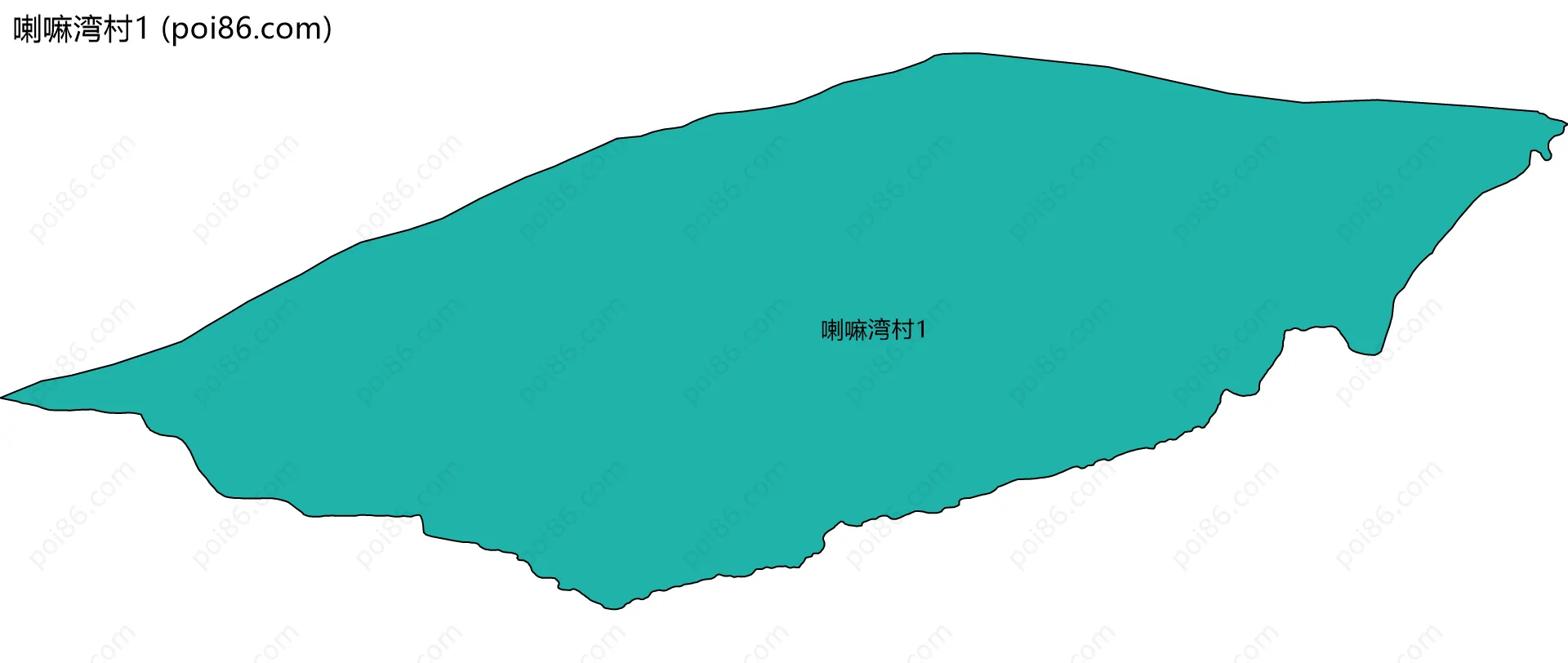 喇嘛湾村1边界地图