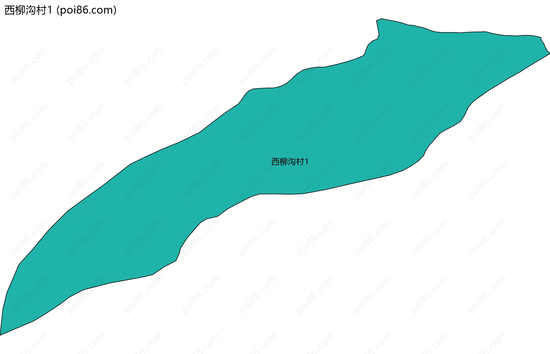 西柳沟村1边界地图