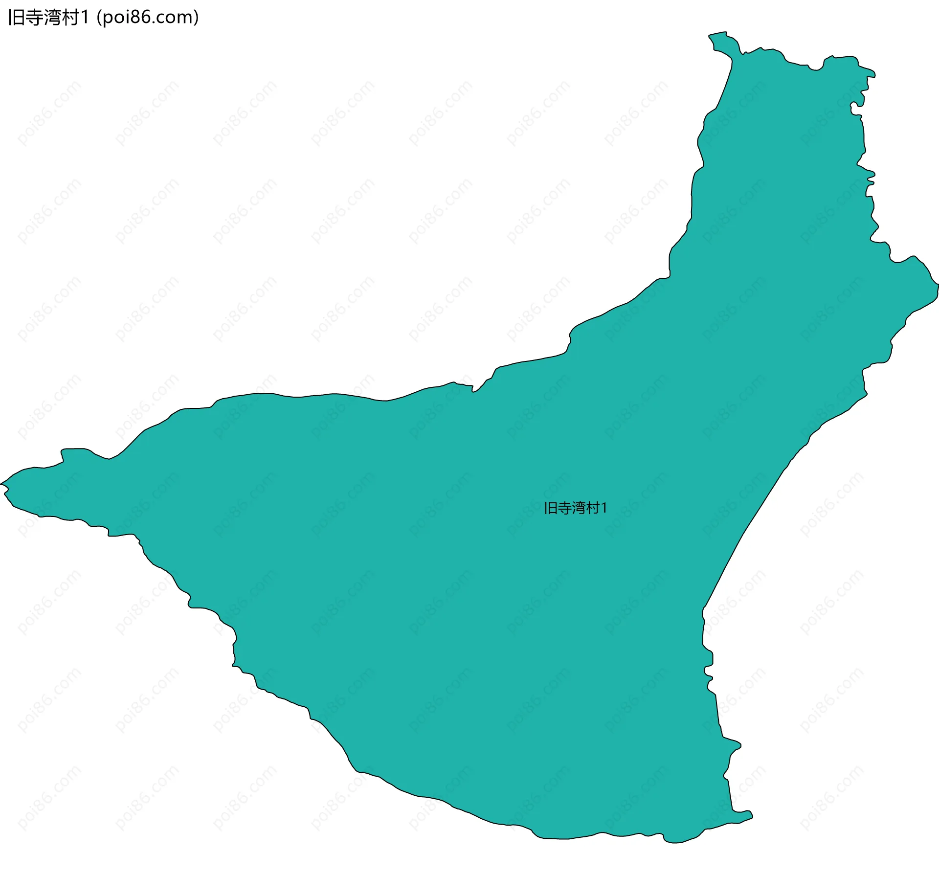 旧寺湾村1边界地图