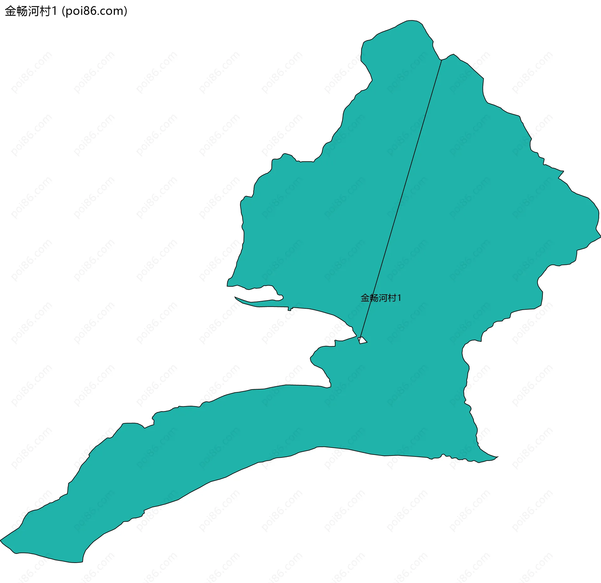 金畅河村1边界地图