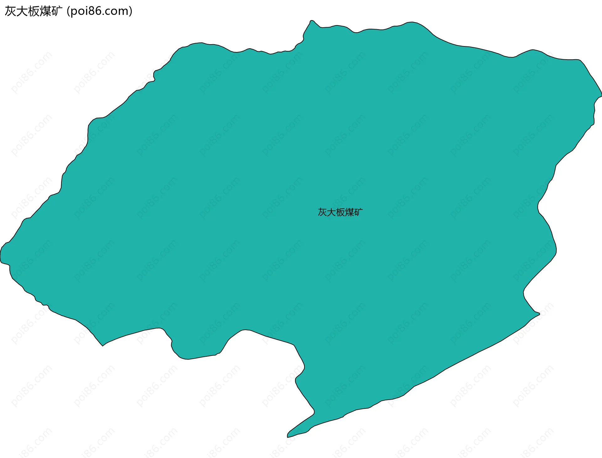 灰大板煤矿边界地图