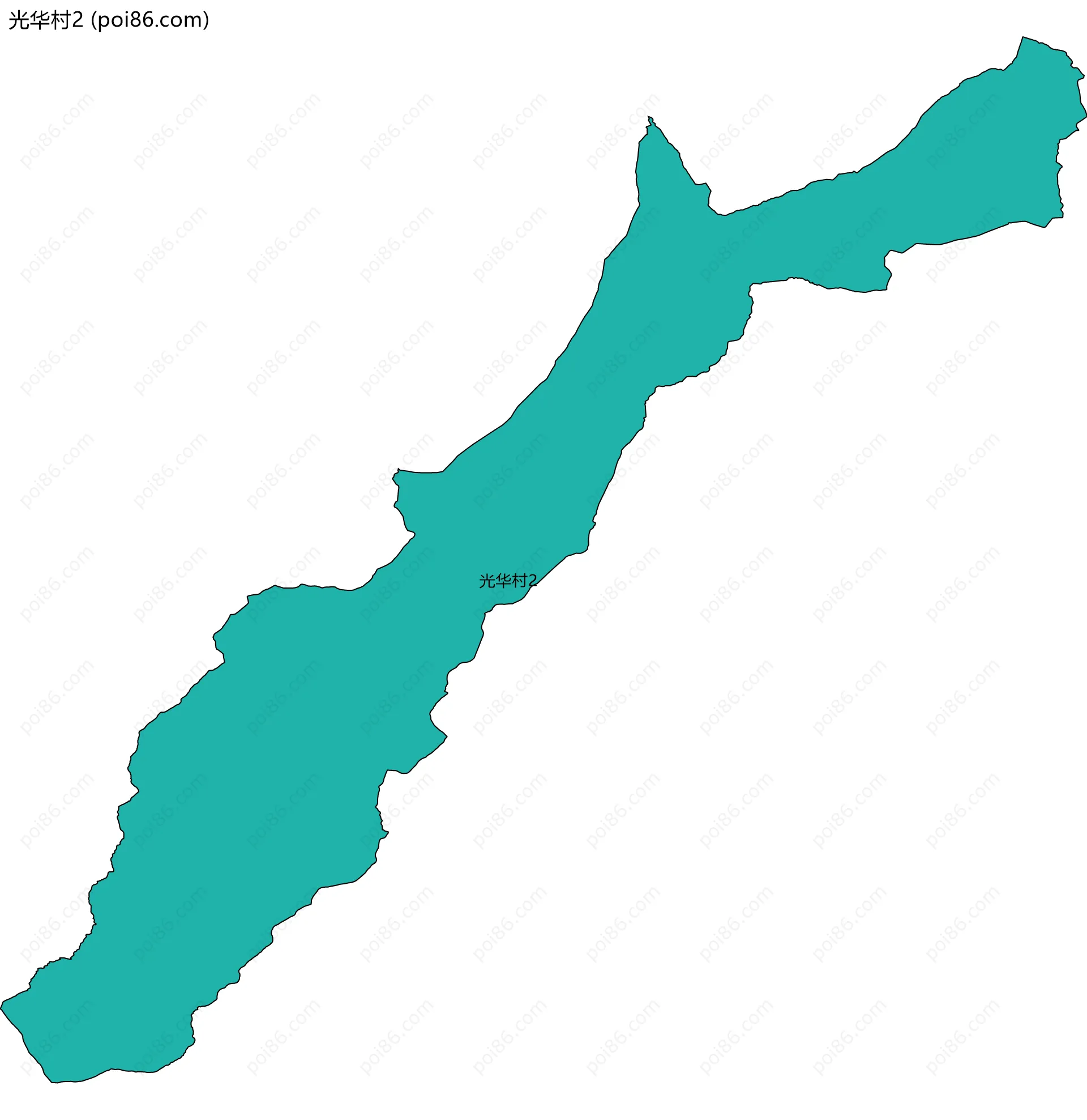 光华村2边界地图