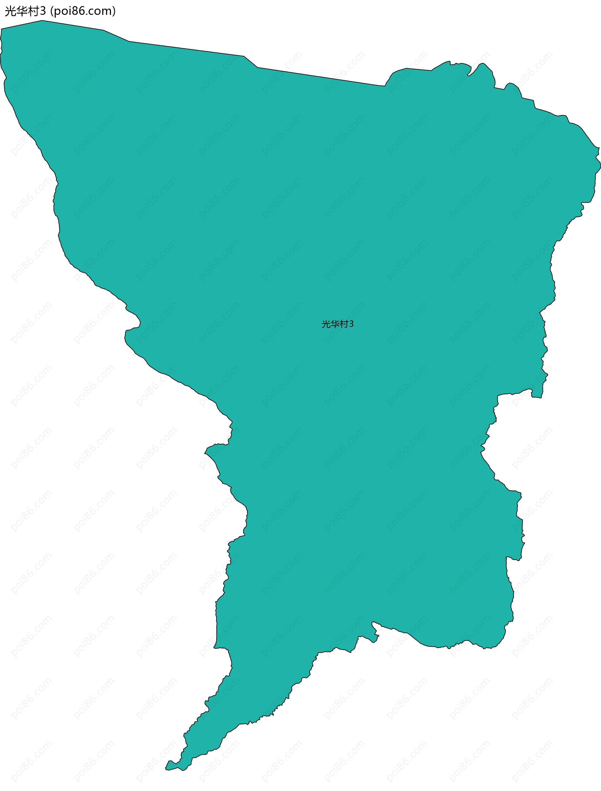 光华村3边界地图