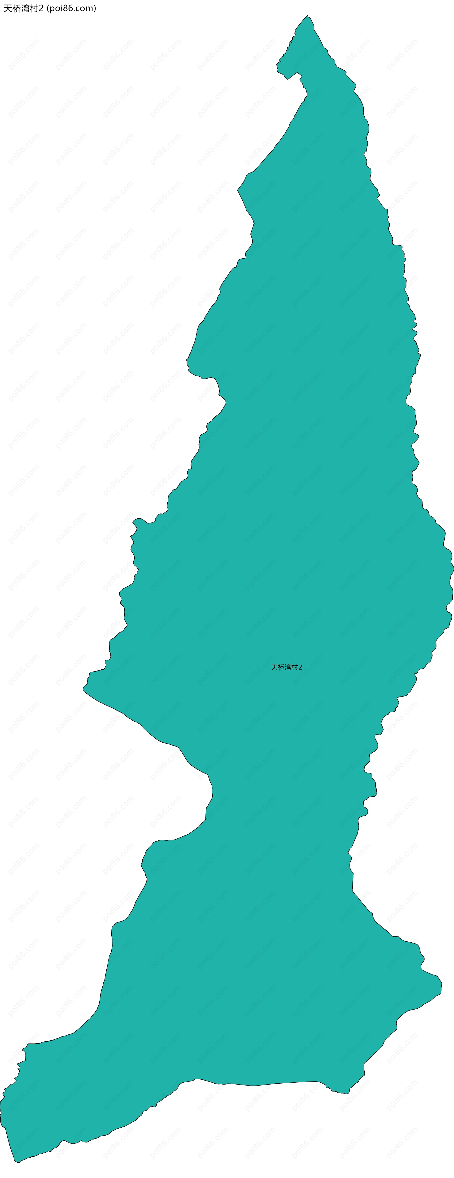 天桥湾村2边界地图