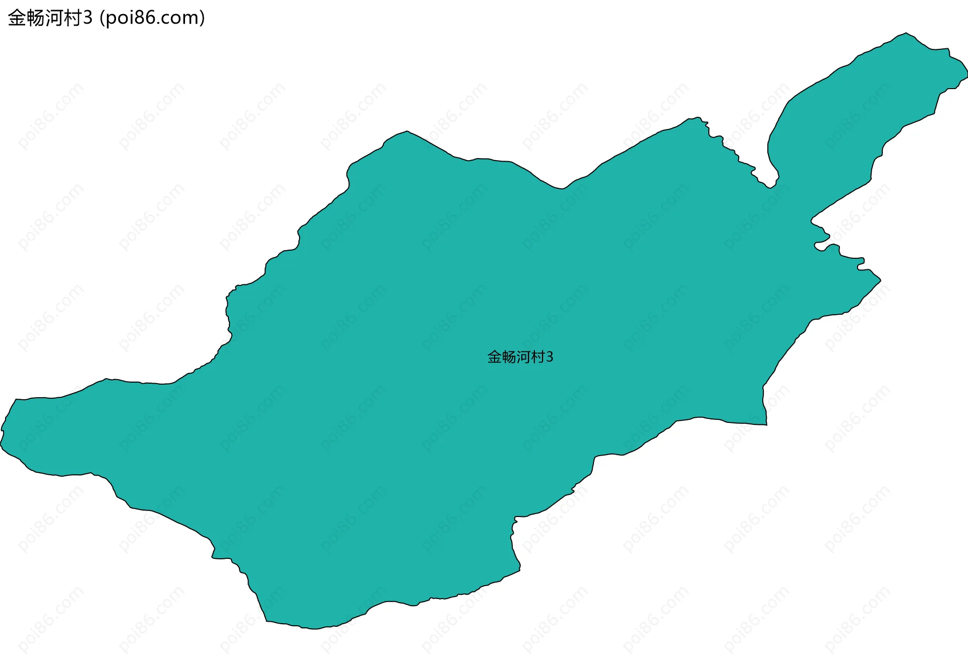 金畅河村3边界地图