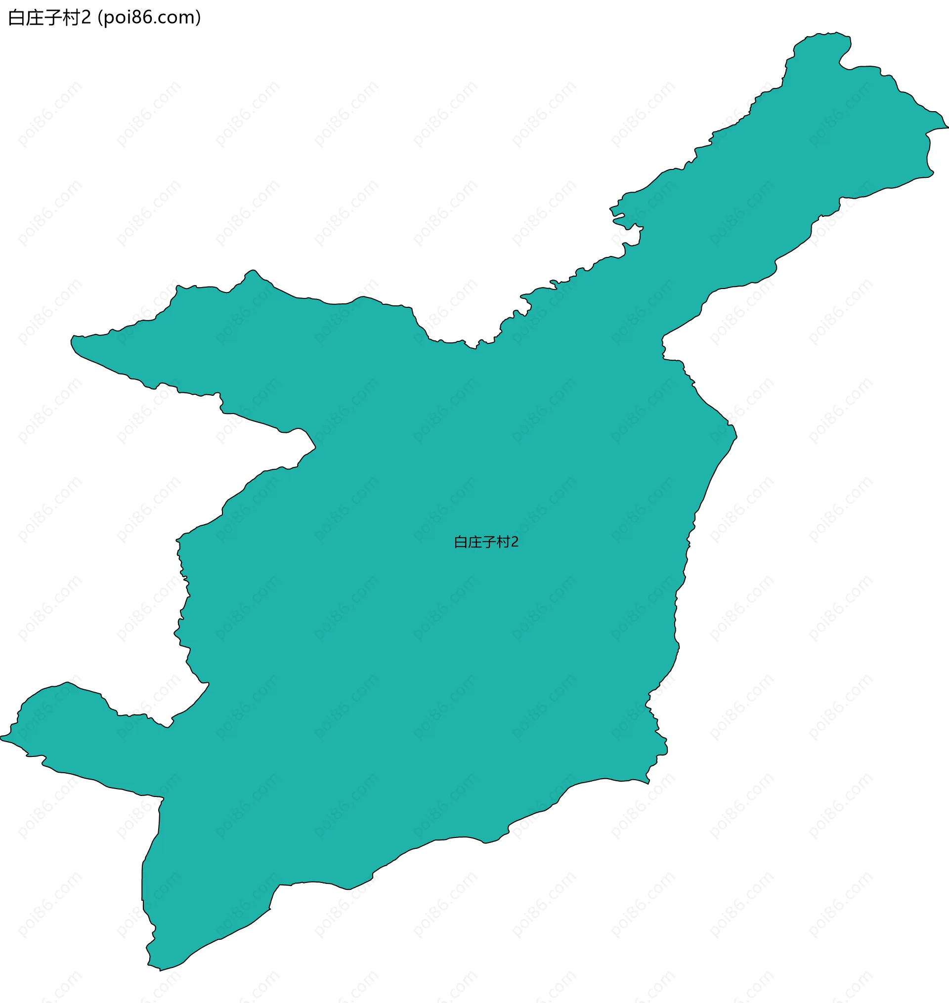 白庄子村2边界地图