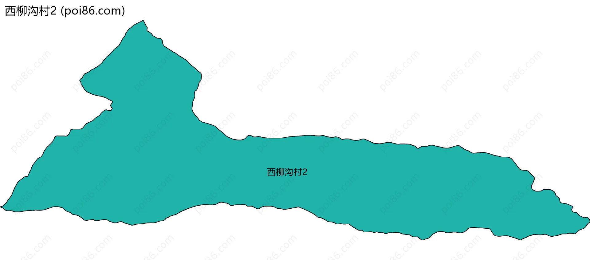 西柳沟村2边界地图