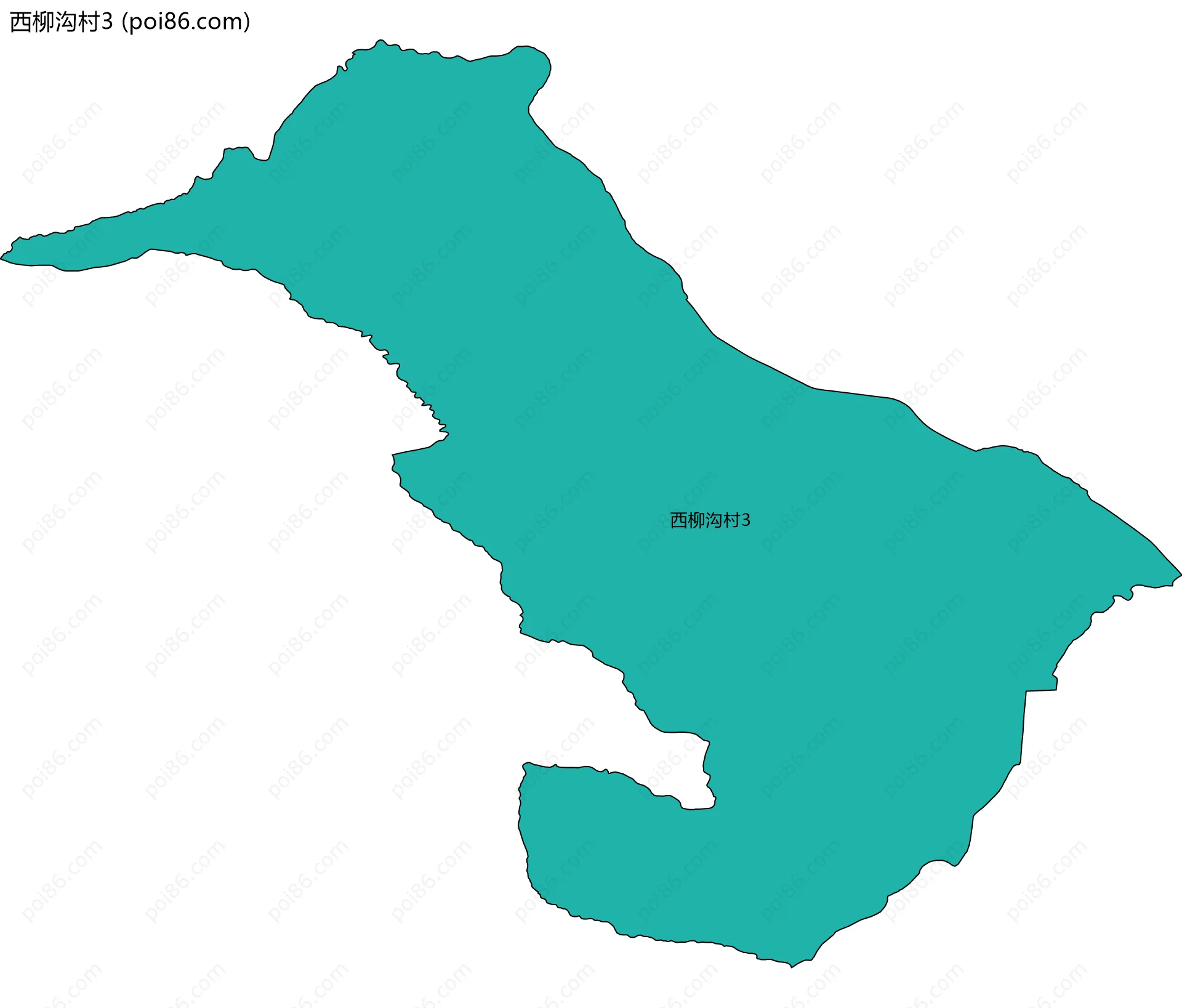 西柳沟村3边界地图
