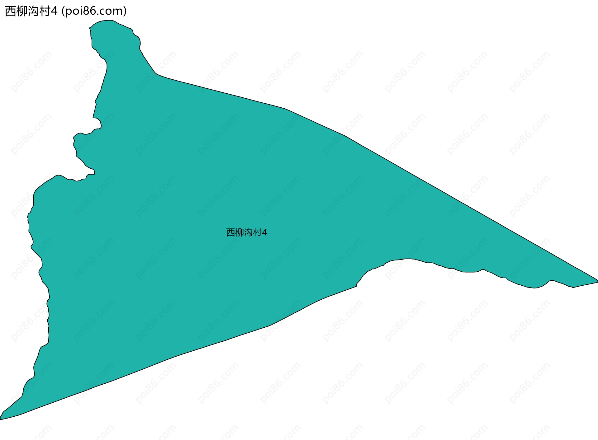 西柳沟村4边界地图