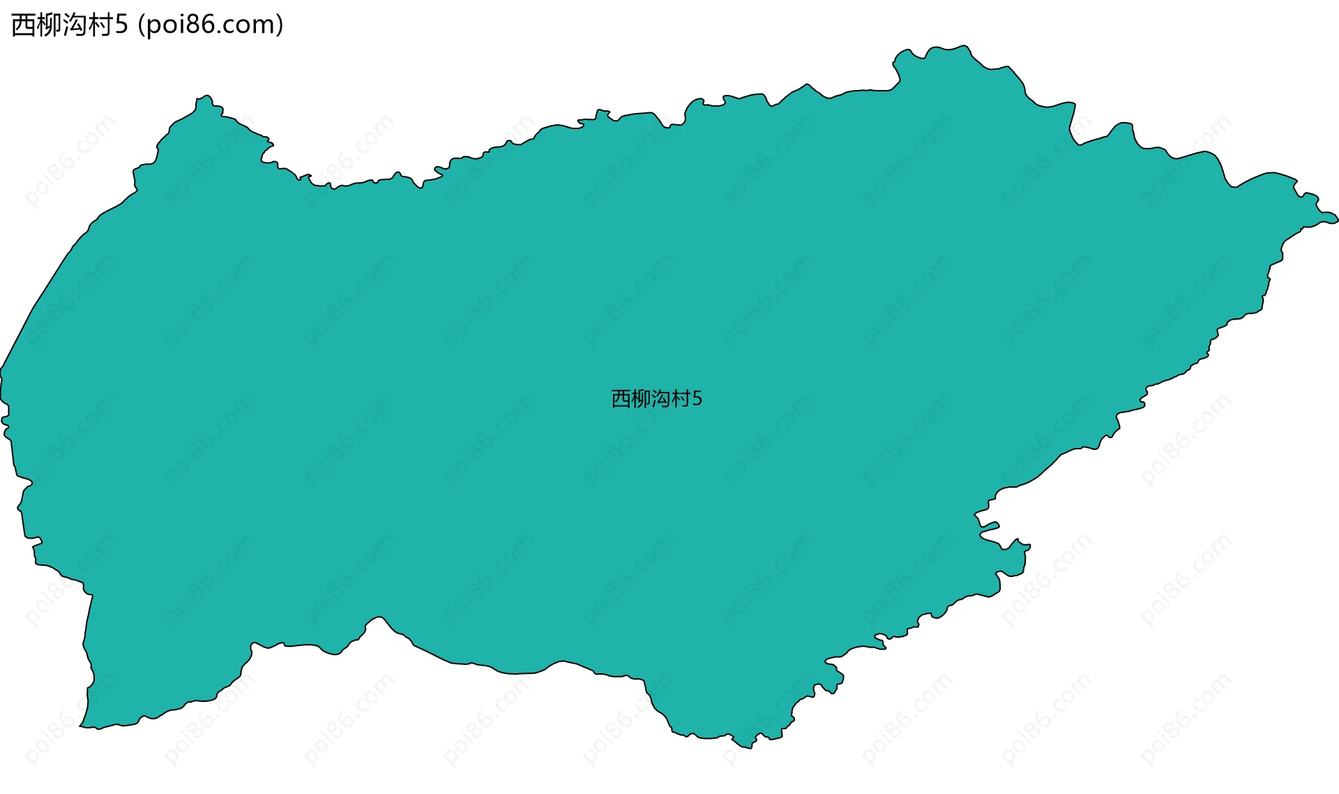 西柳沟村5边界地图