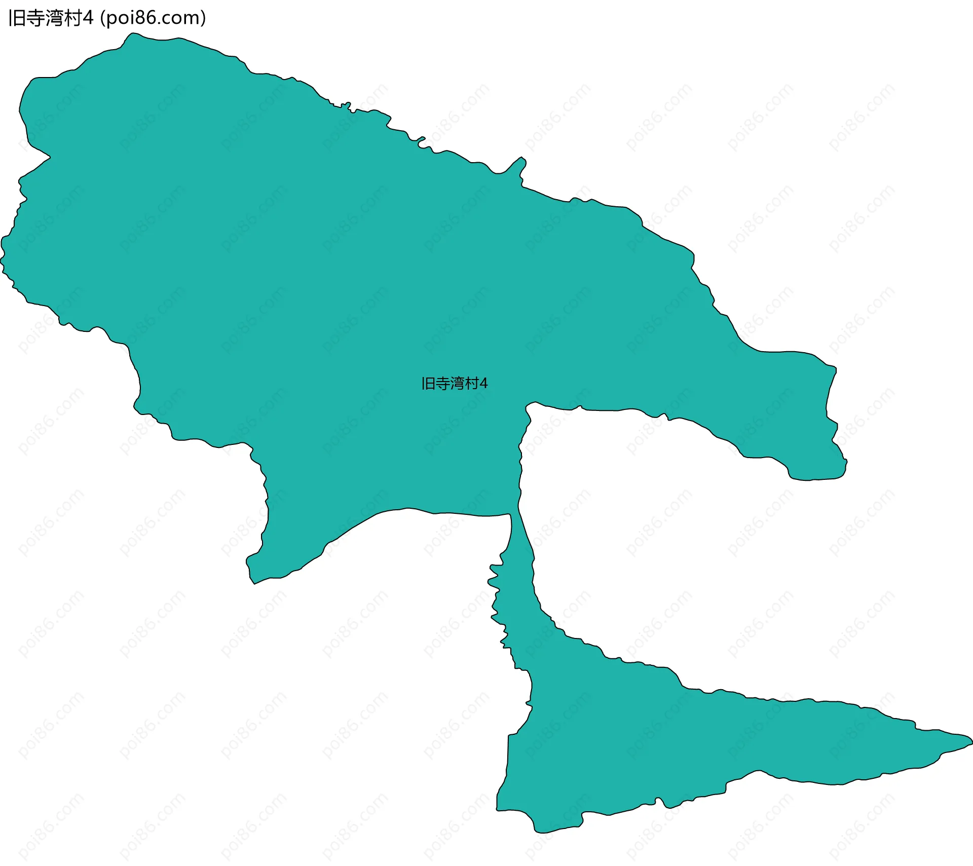 旧寺湾村4边界地图