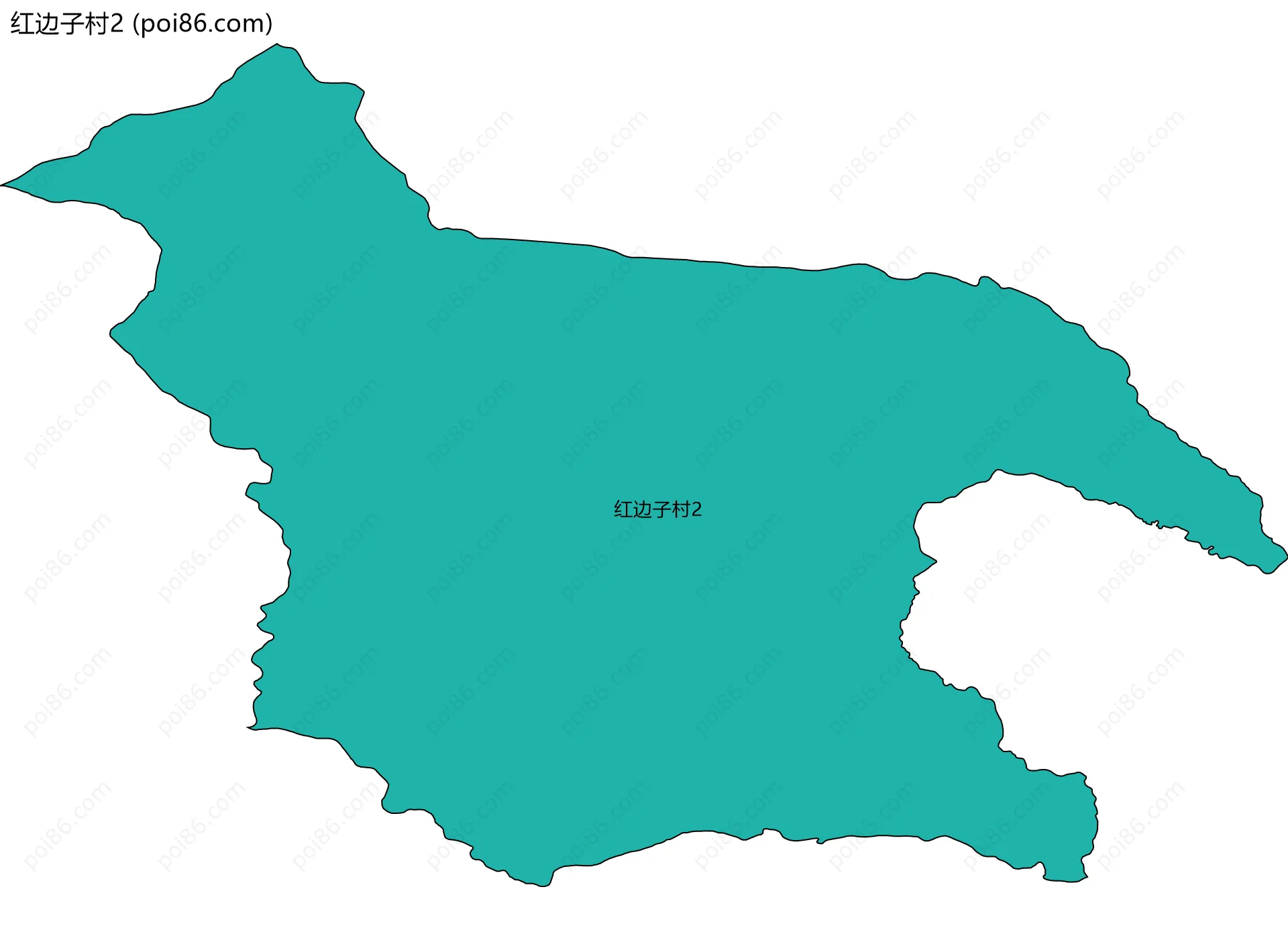 红边子村2边界地图