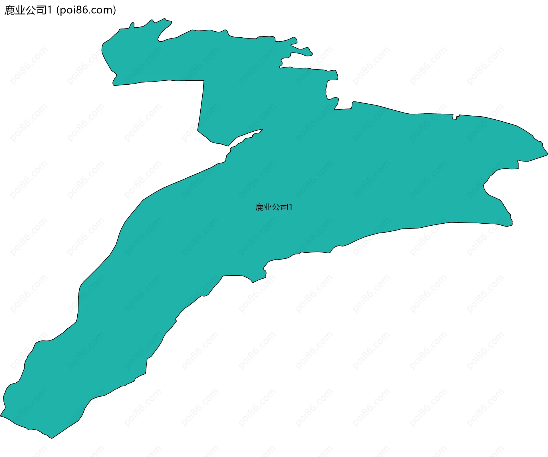 鹿业公司1边界地图