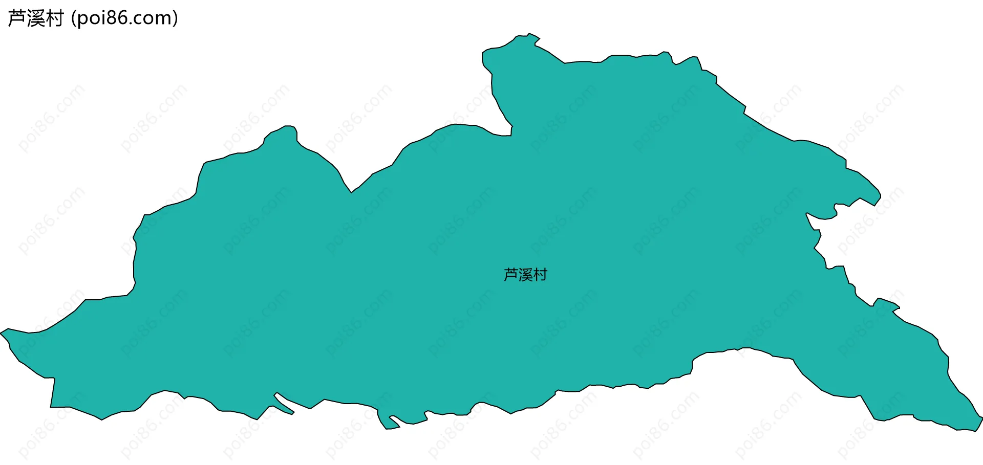芦溪村边界地图