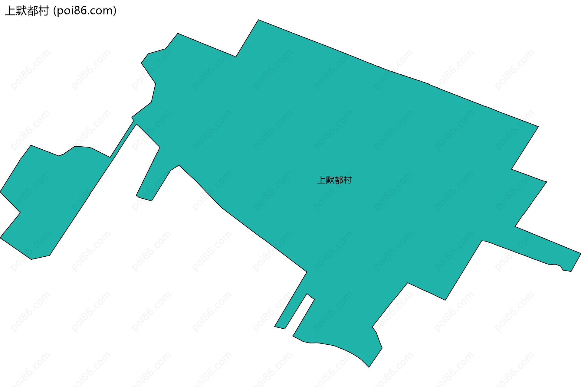 上默都村边界地图
