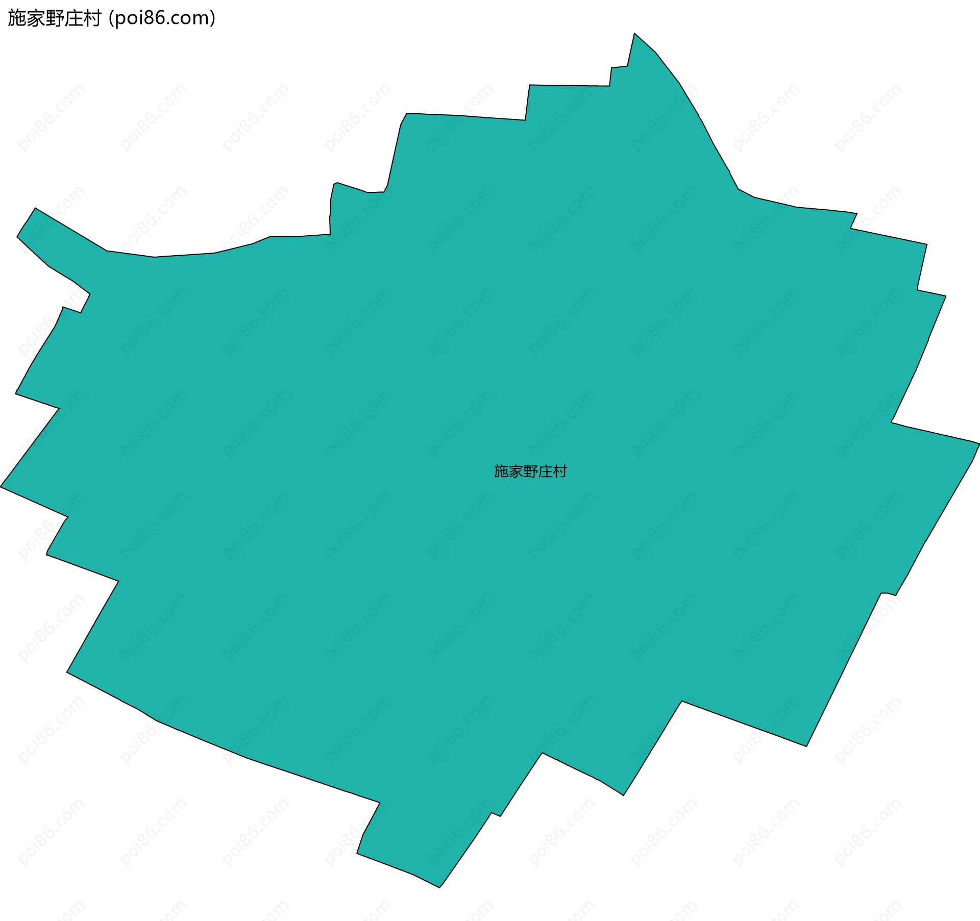 施家野庄村边界地图
