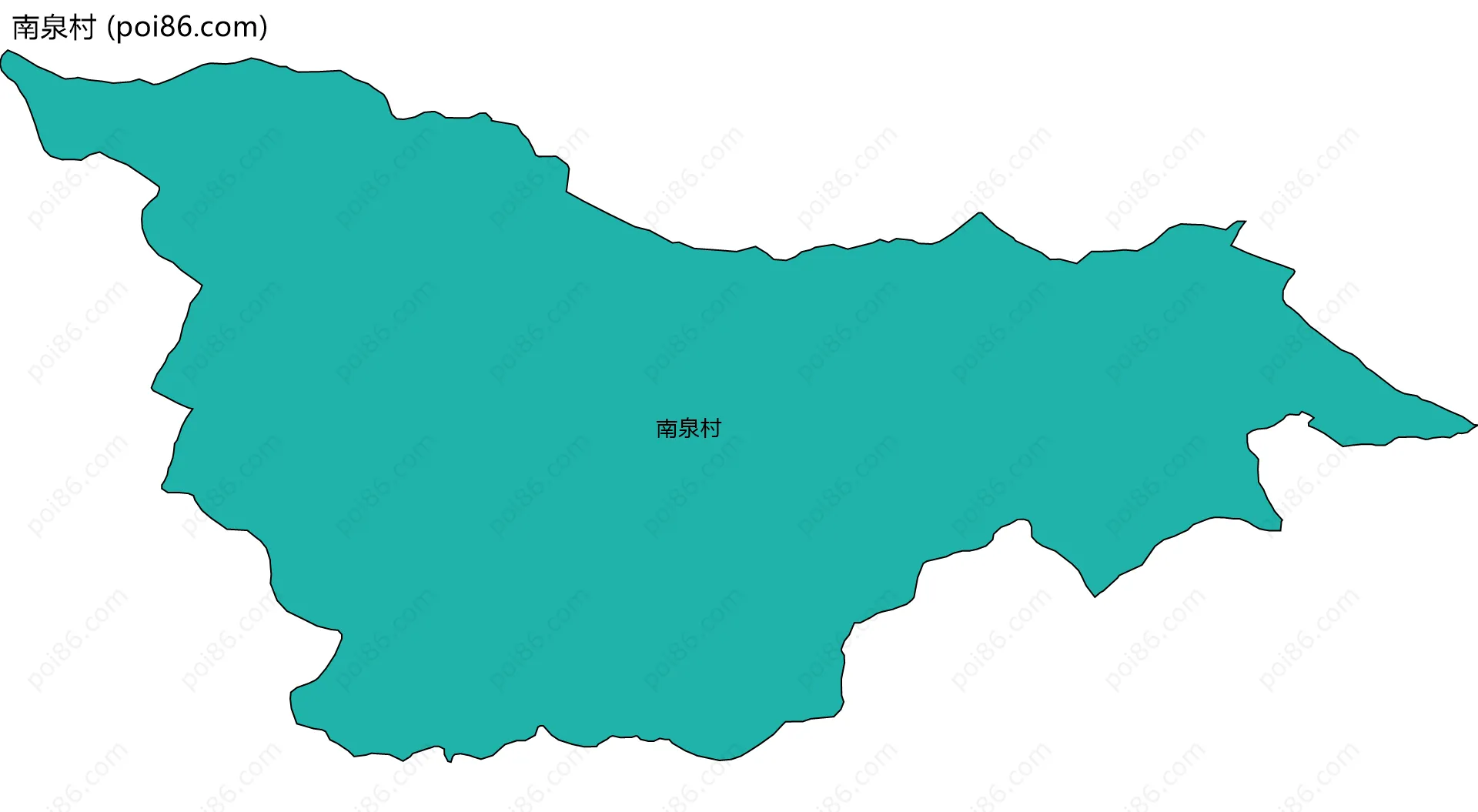 南泉村边界地图