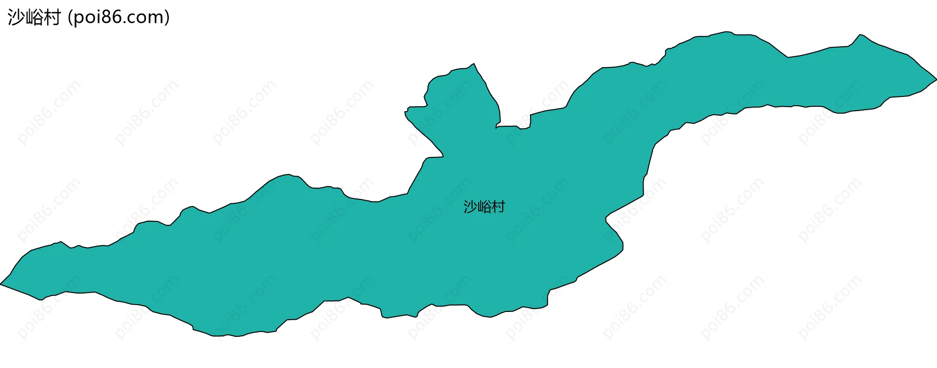 沙峪村边界地图