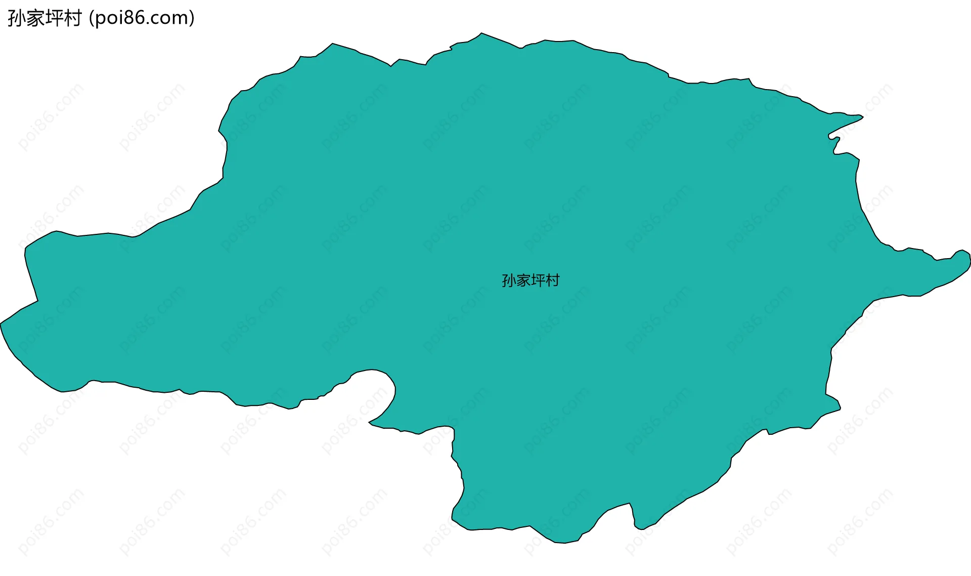 孙家坪村边界地图