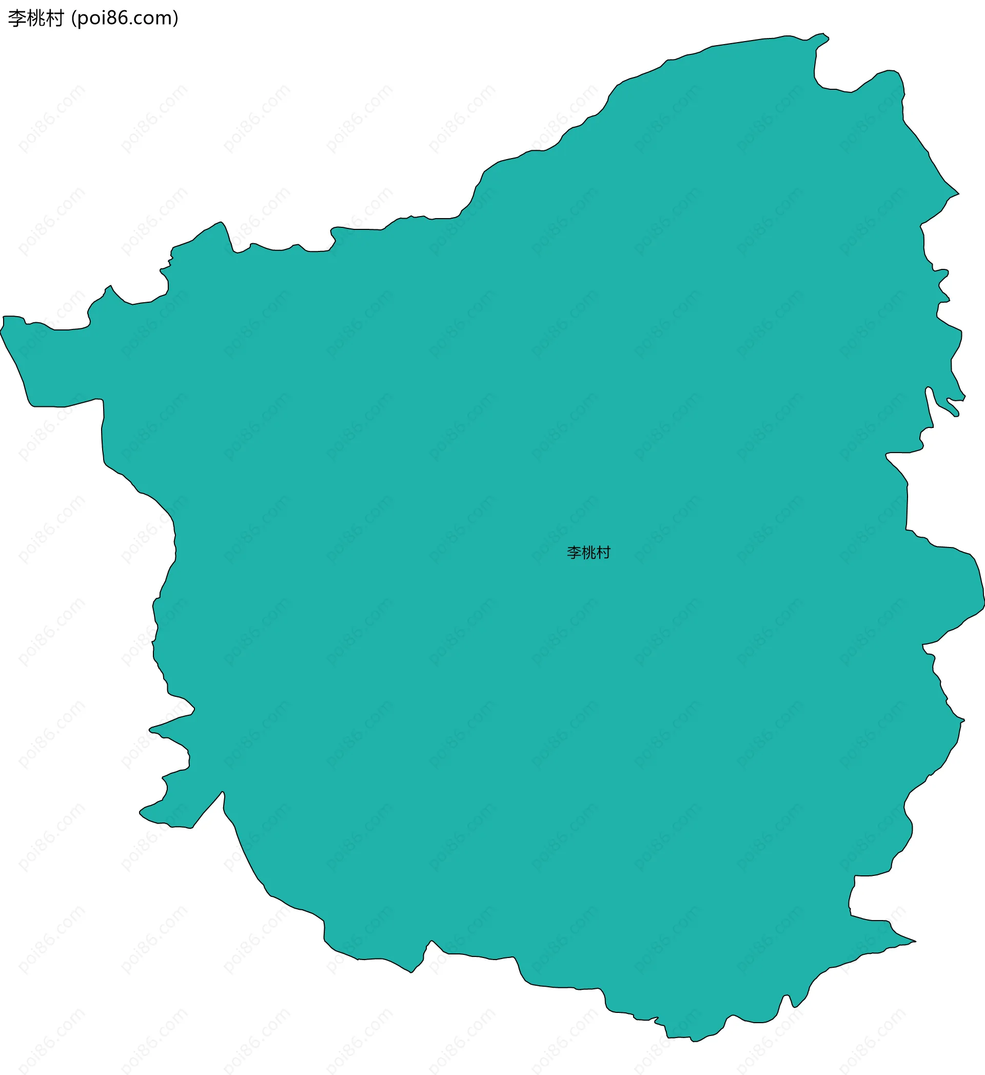 李桃村边界地图