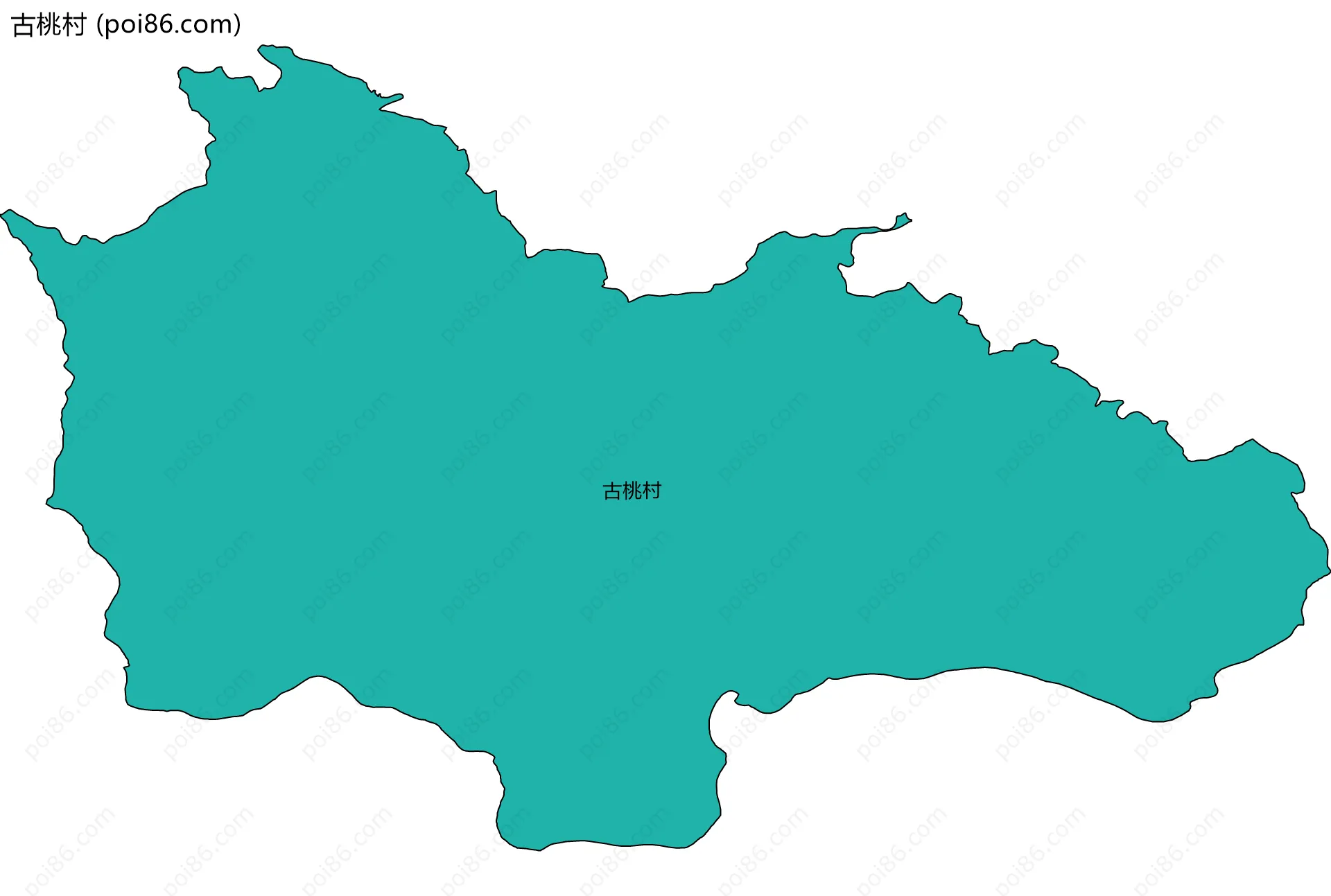 古桃村边界地图