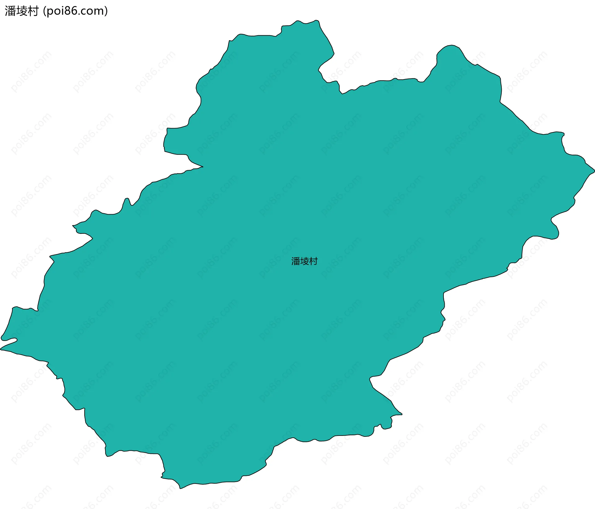 潘堎村边界地图
