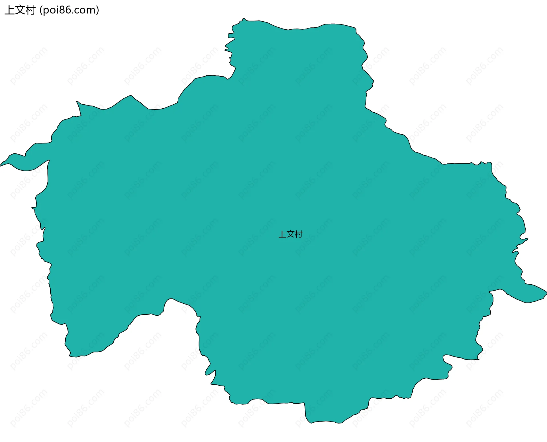 上文村边界地图