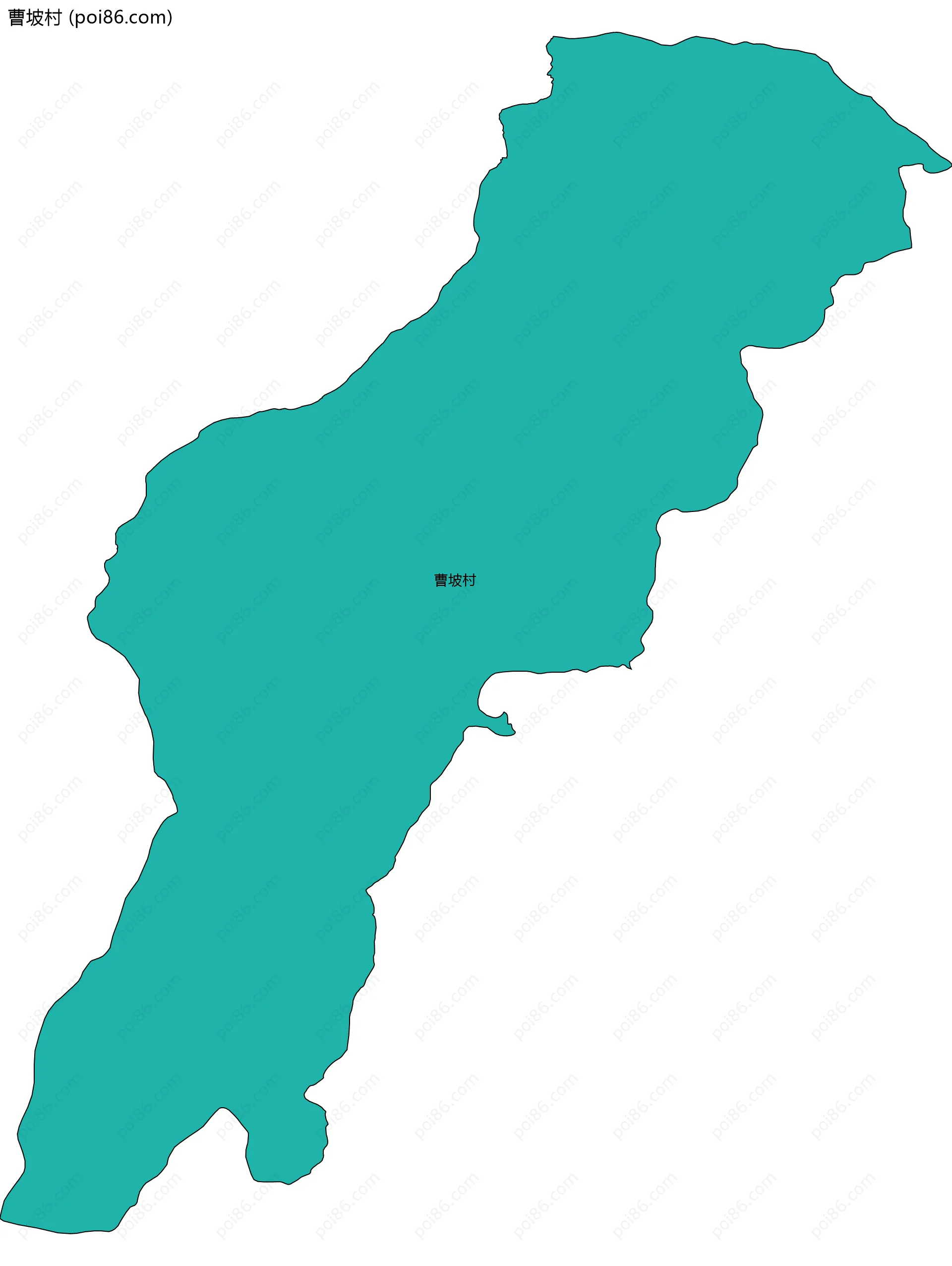 曹坡村边界地图