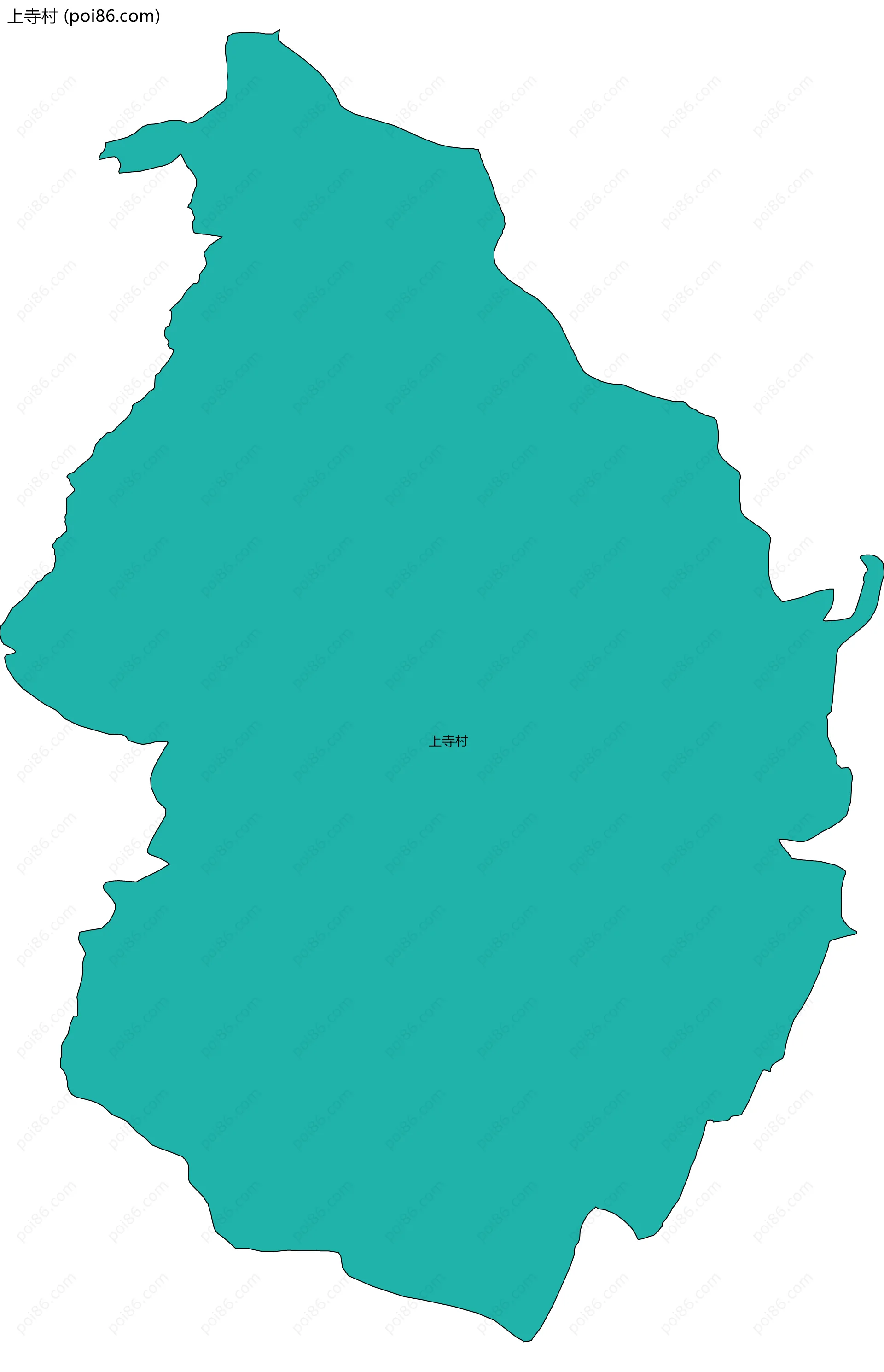 上寺村边界地图