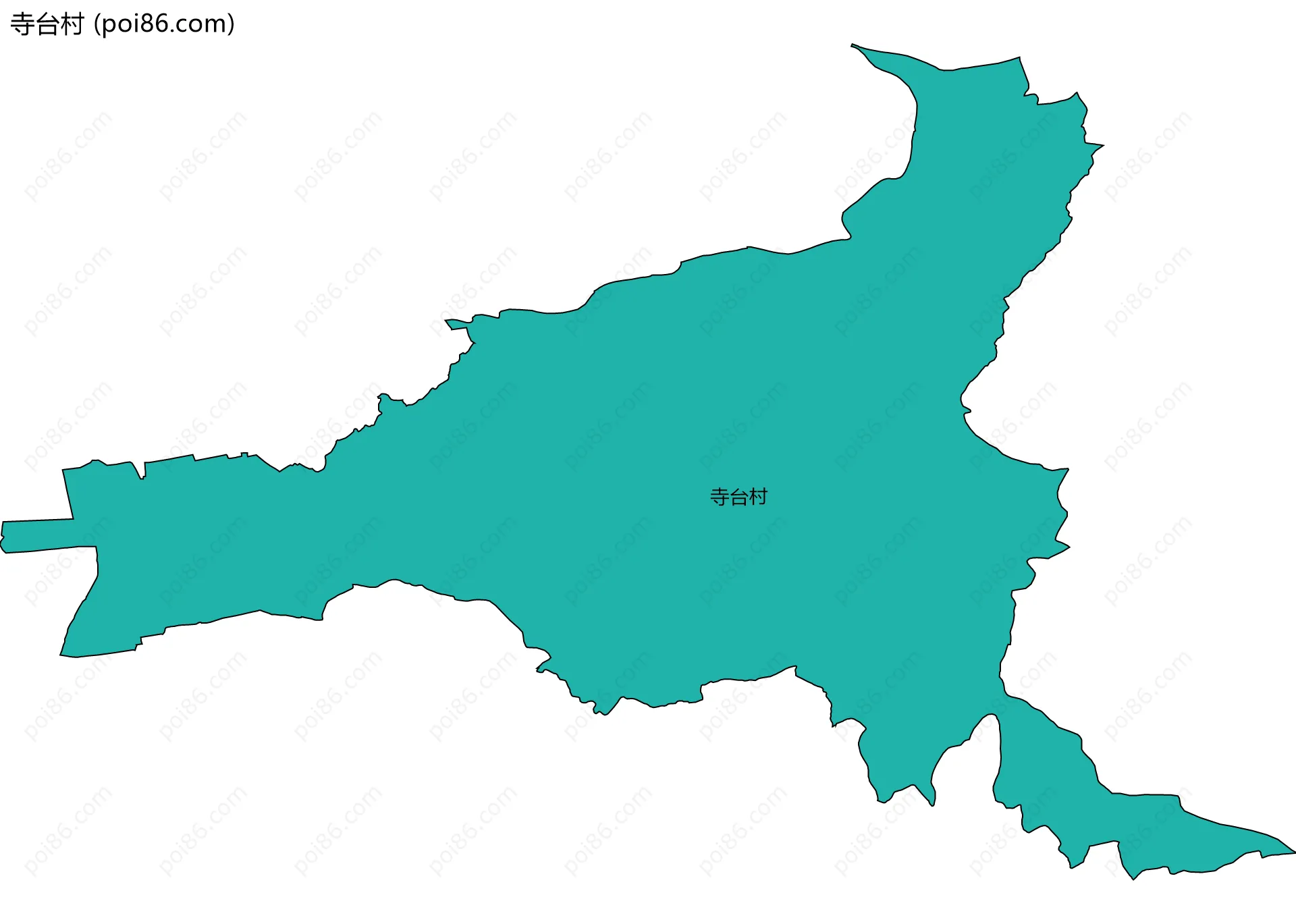 寺台村边界地图