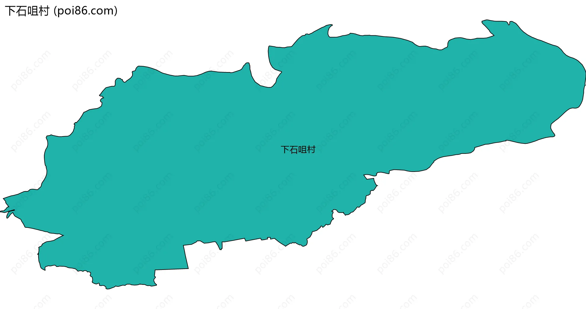 下石咀村边界地图