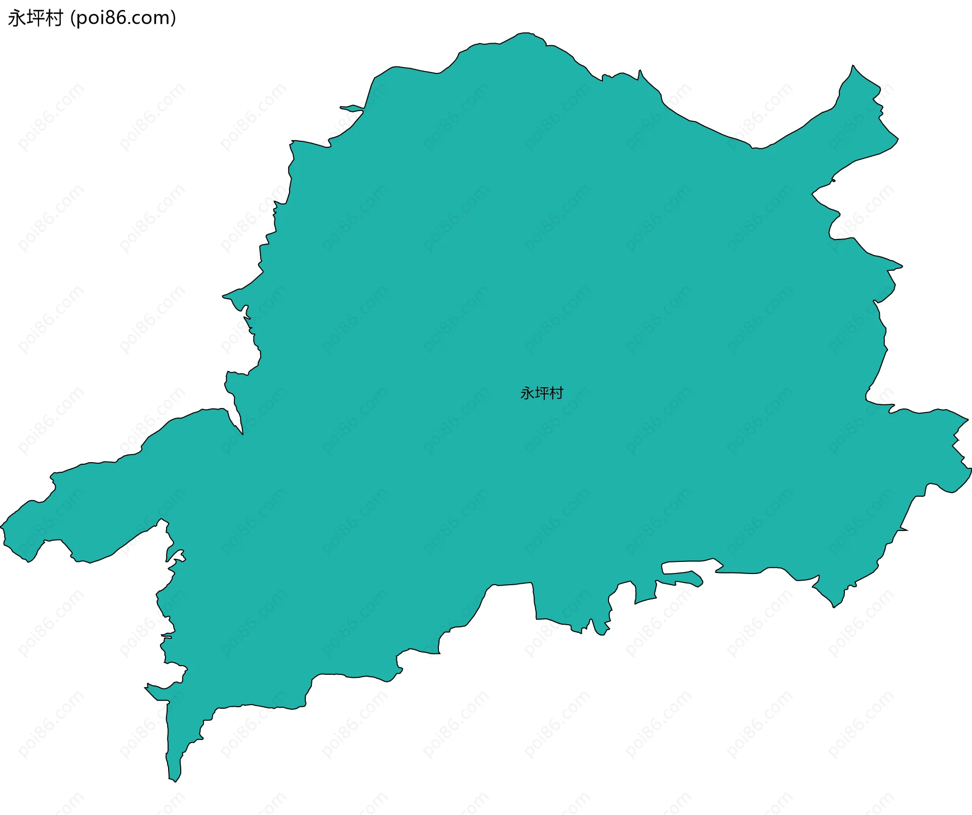 永坪村边界地图