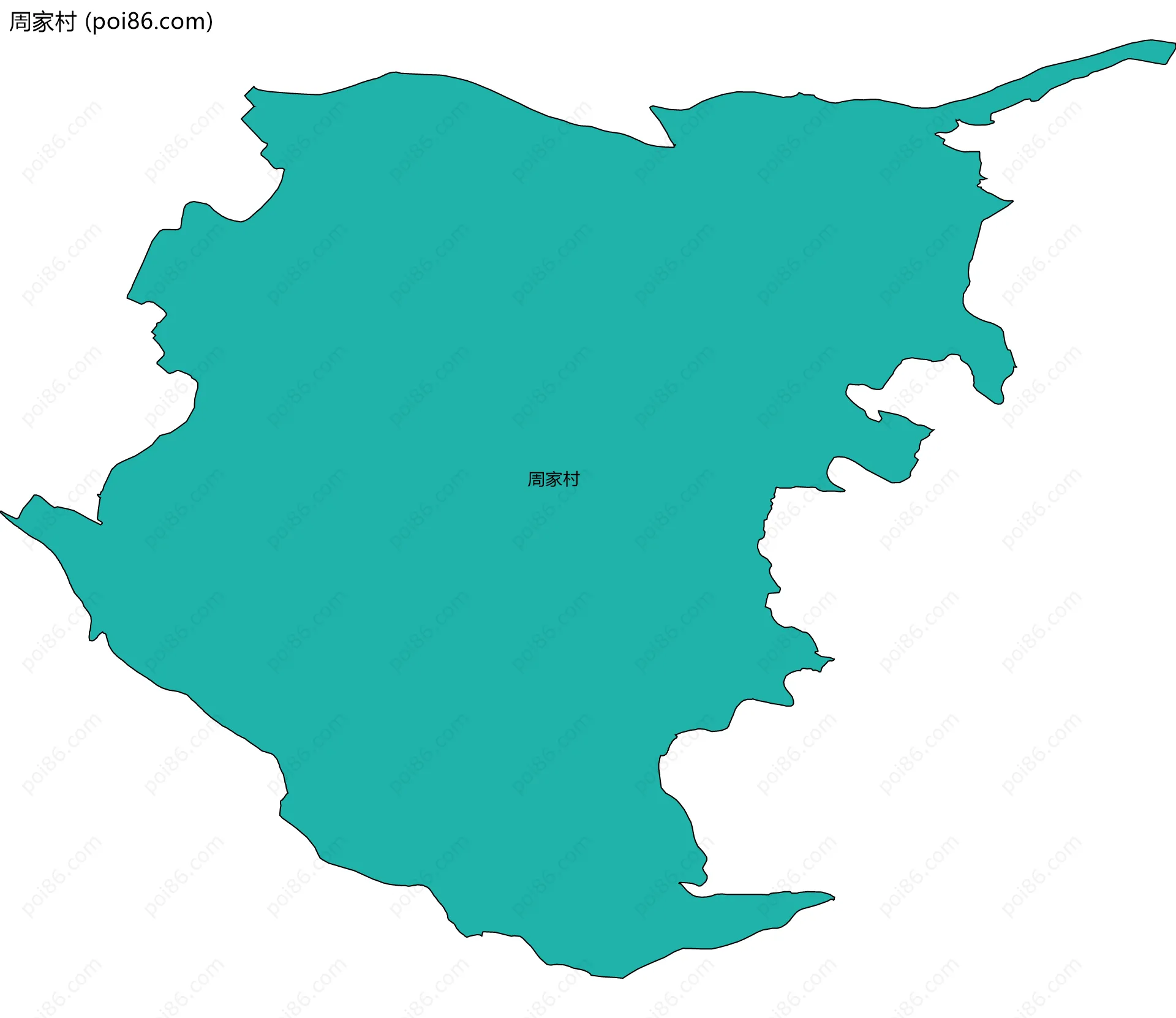 周家村边界地图