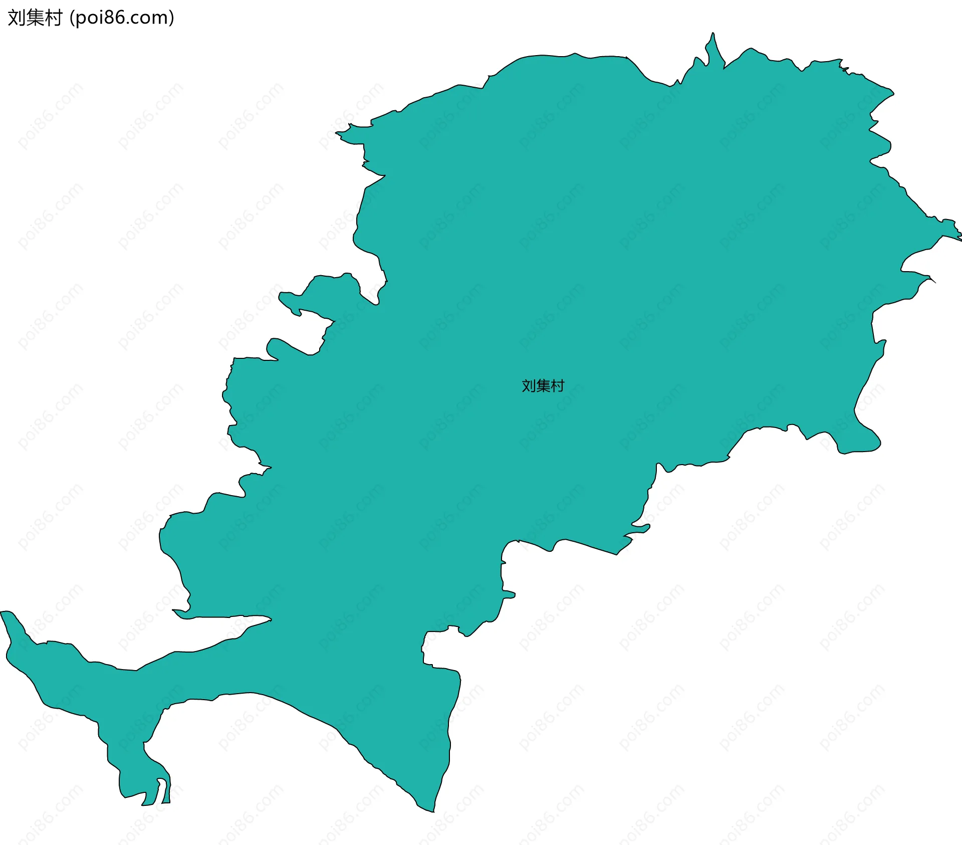 刘集村边界地图