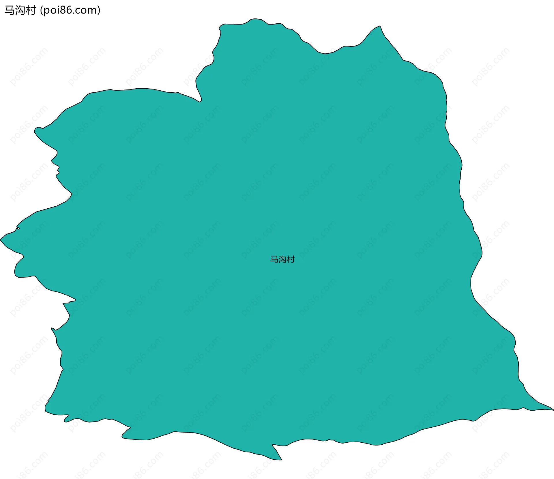 马沟村边界地图