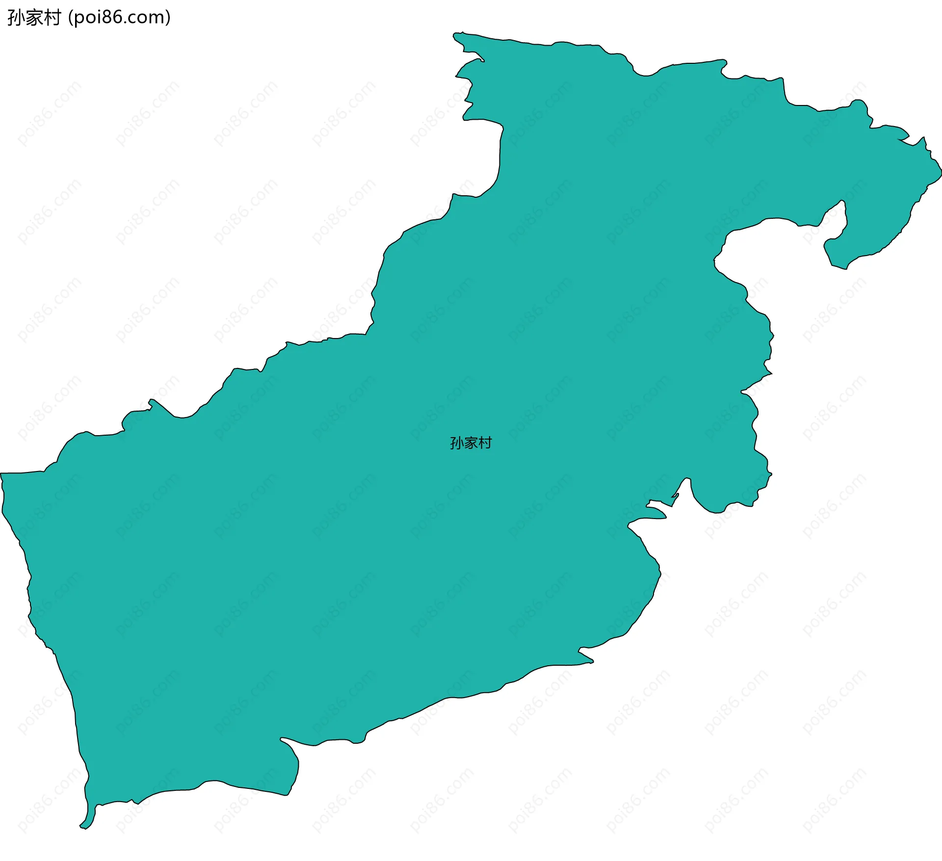 孙家村边界地图