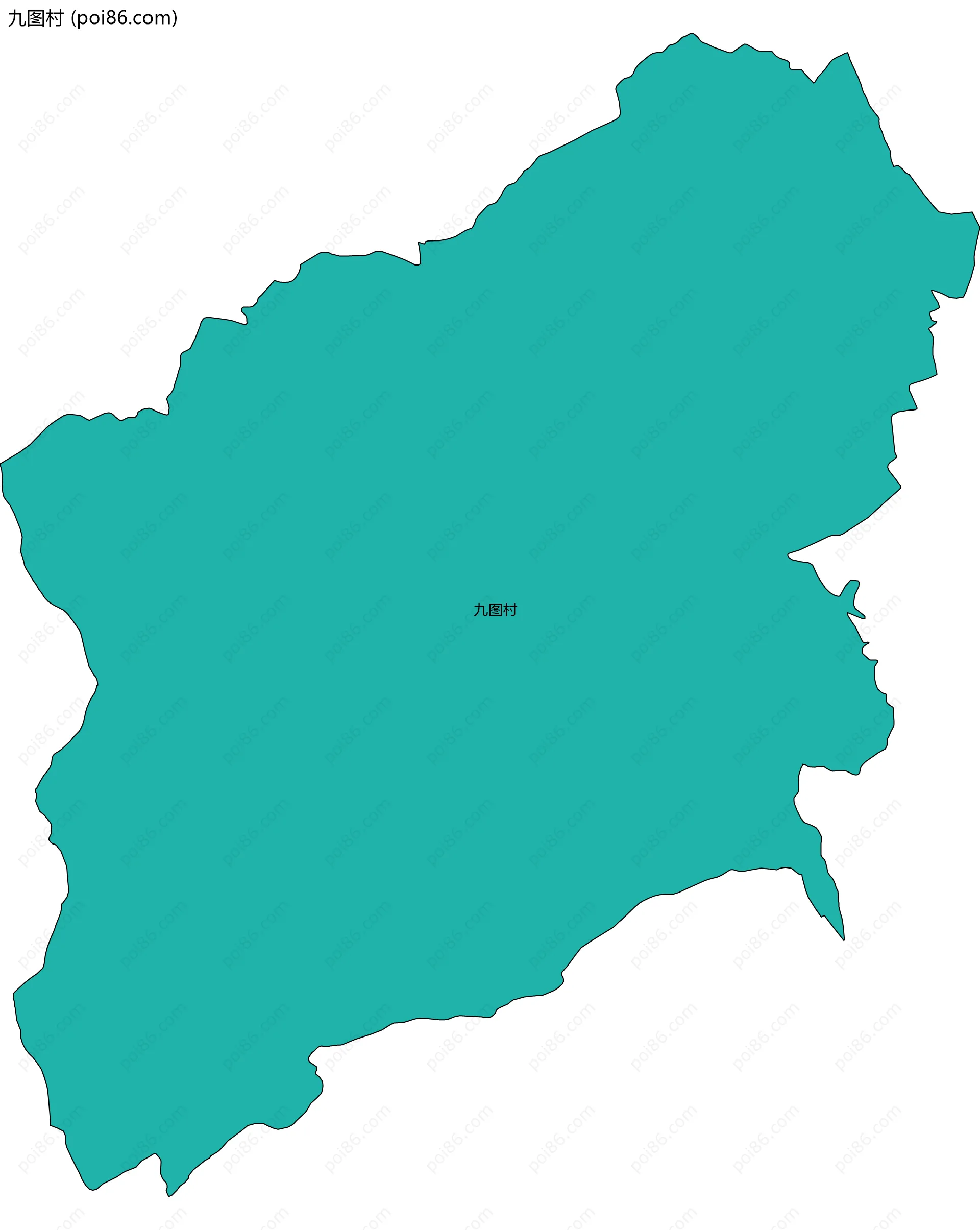 九图村边界地图