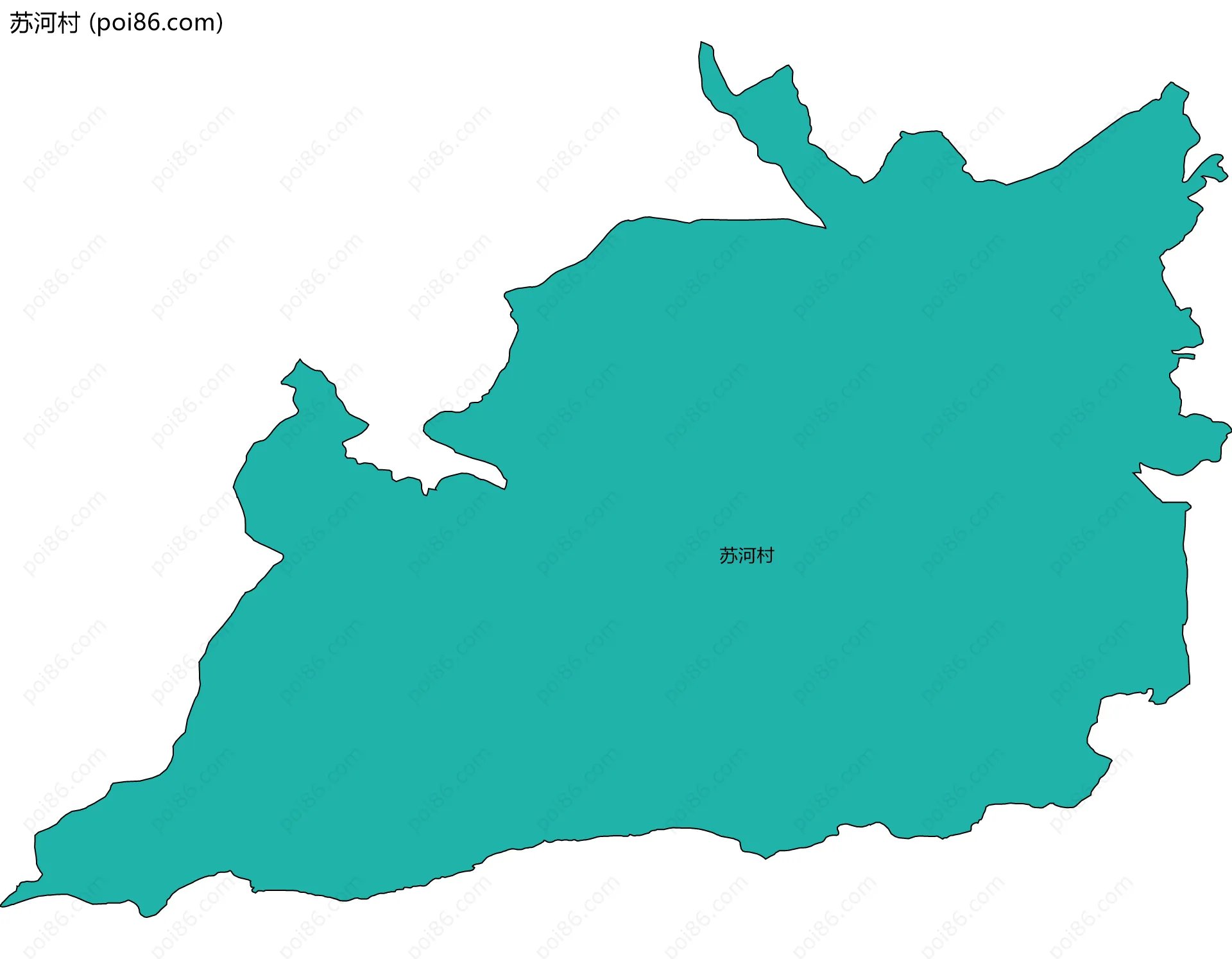 苏河村边界地图