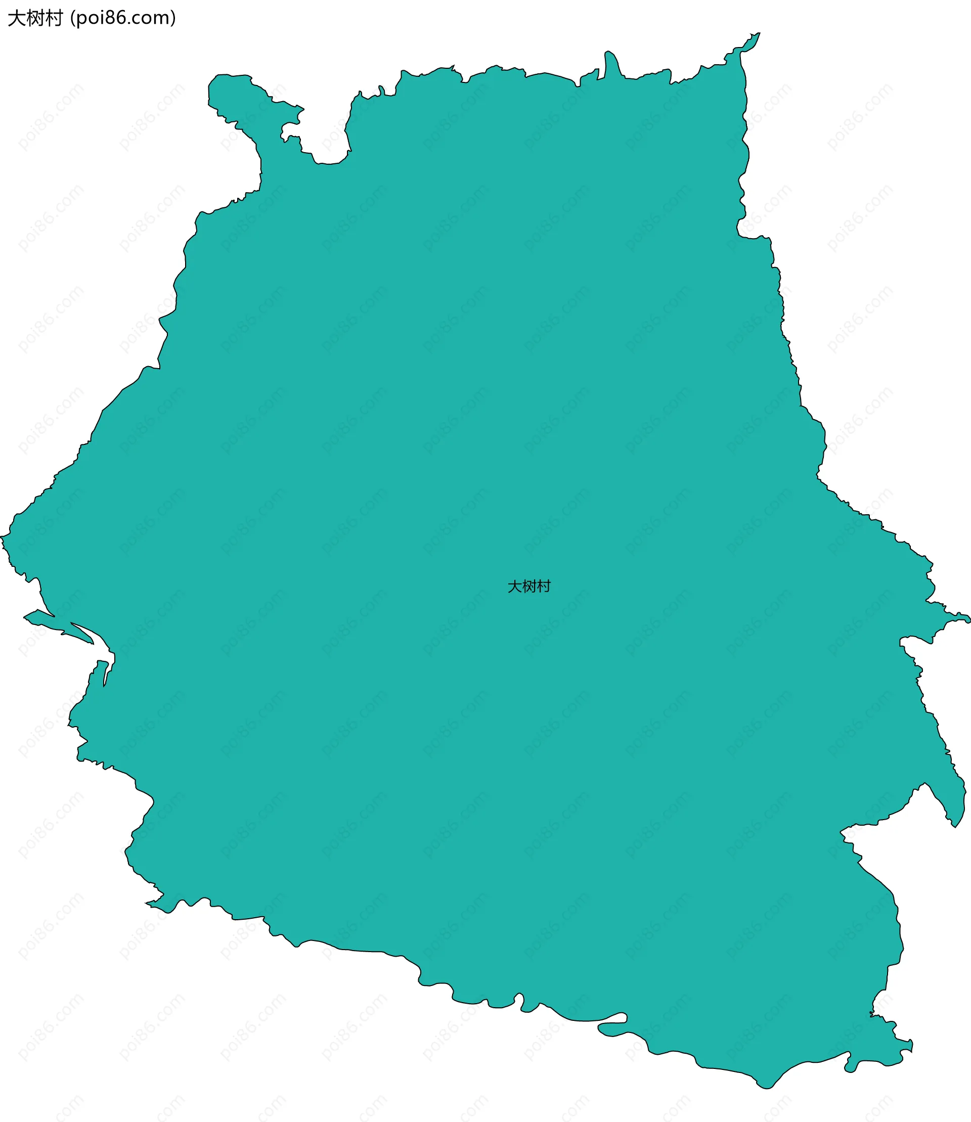 大树村边界地图