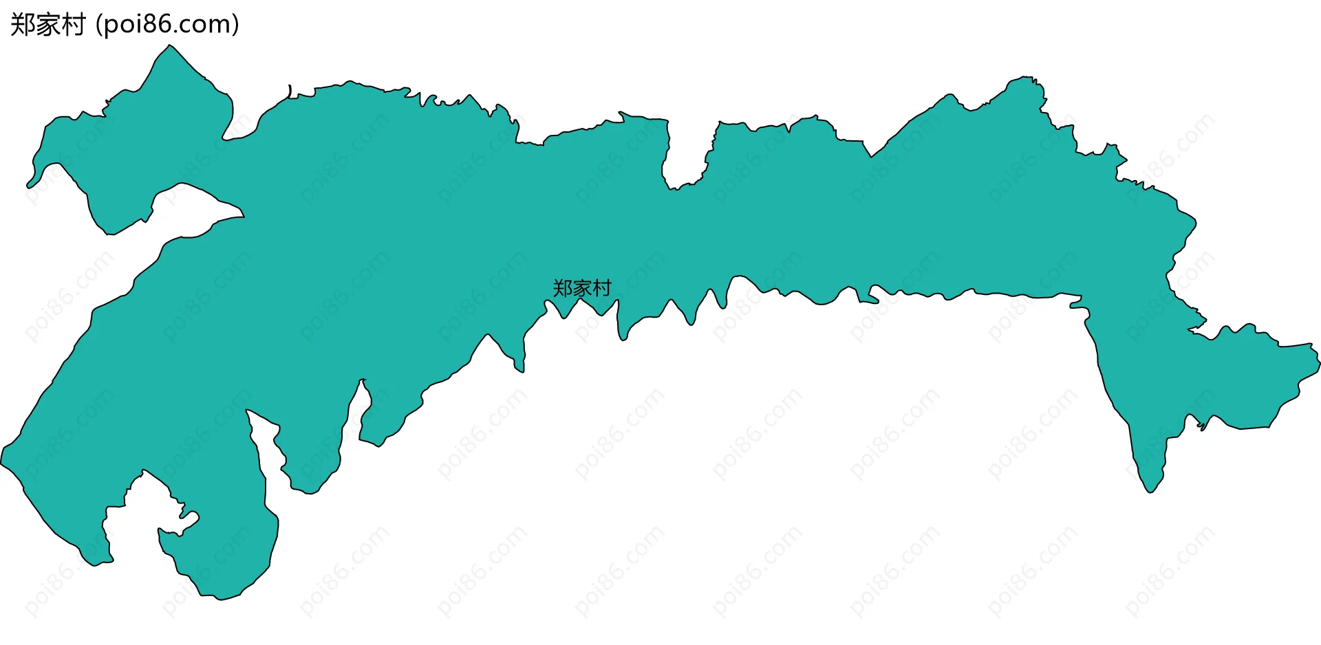 郑家村边界地图