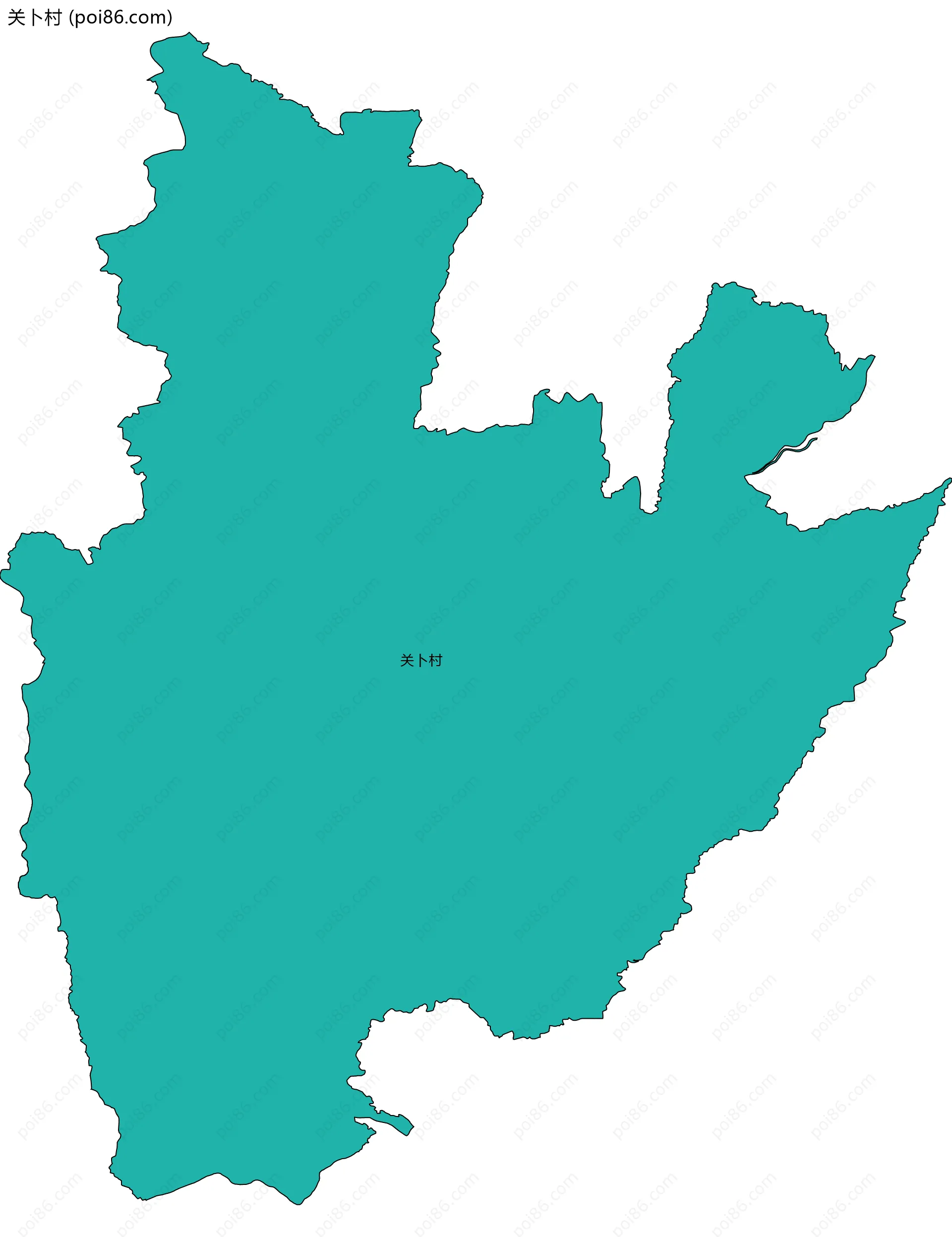 关卜村边界地图