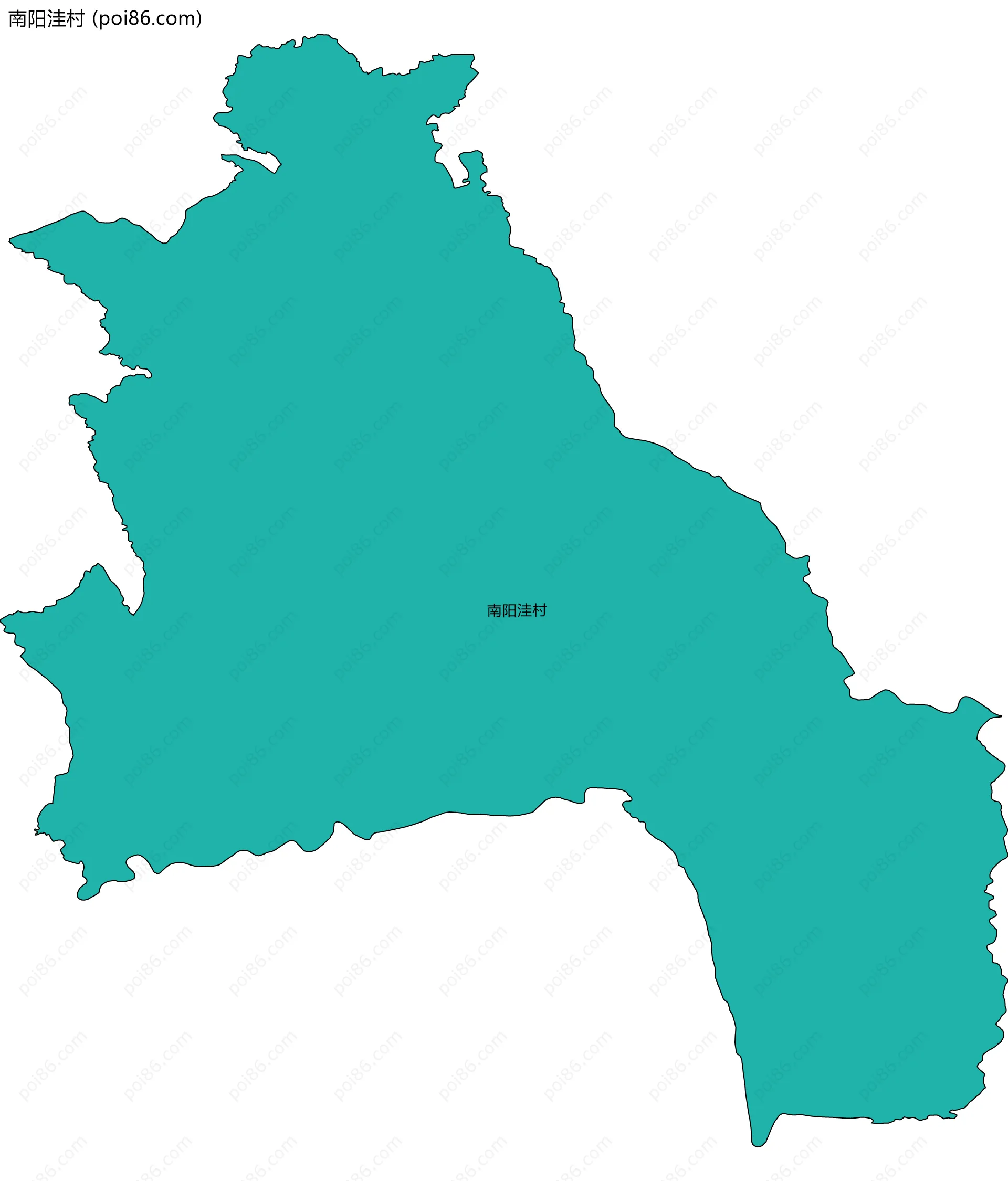 南阳洼村边界地图