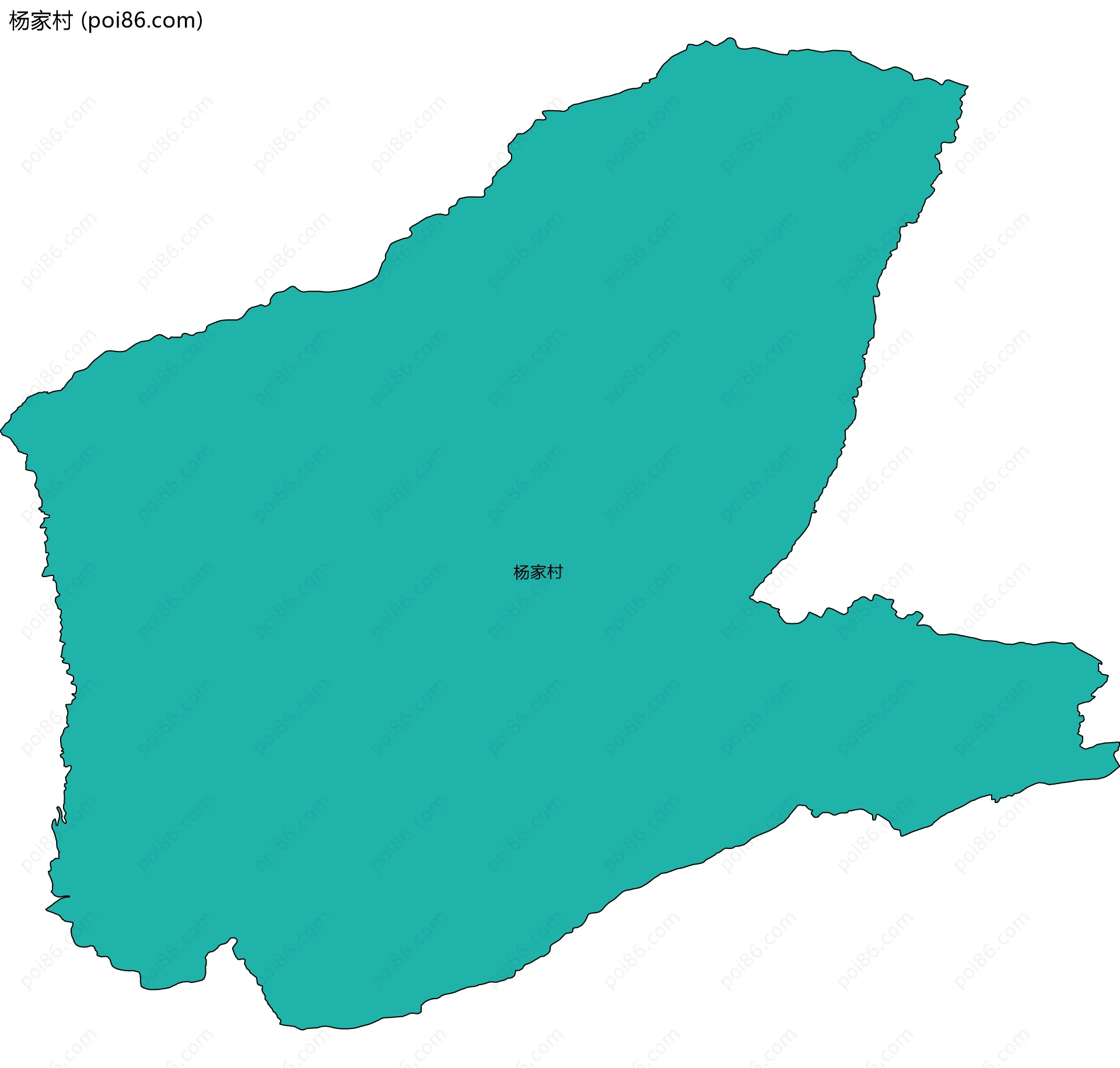 杨家村边界地图