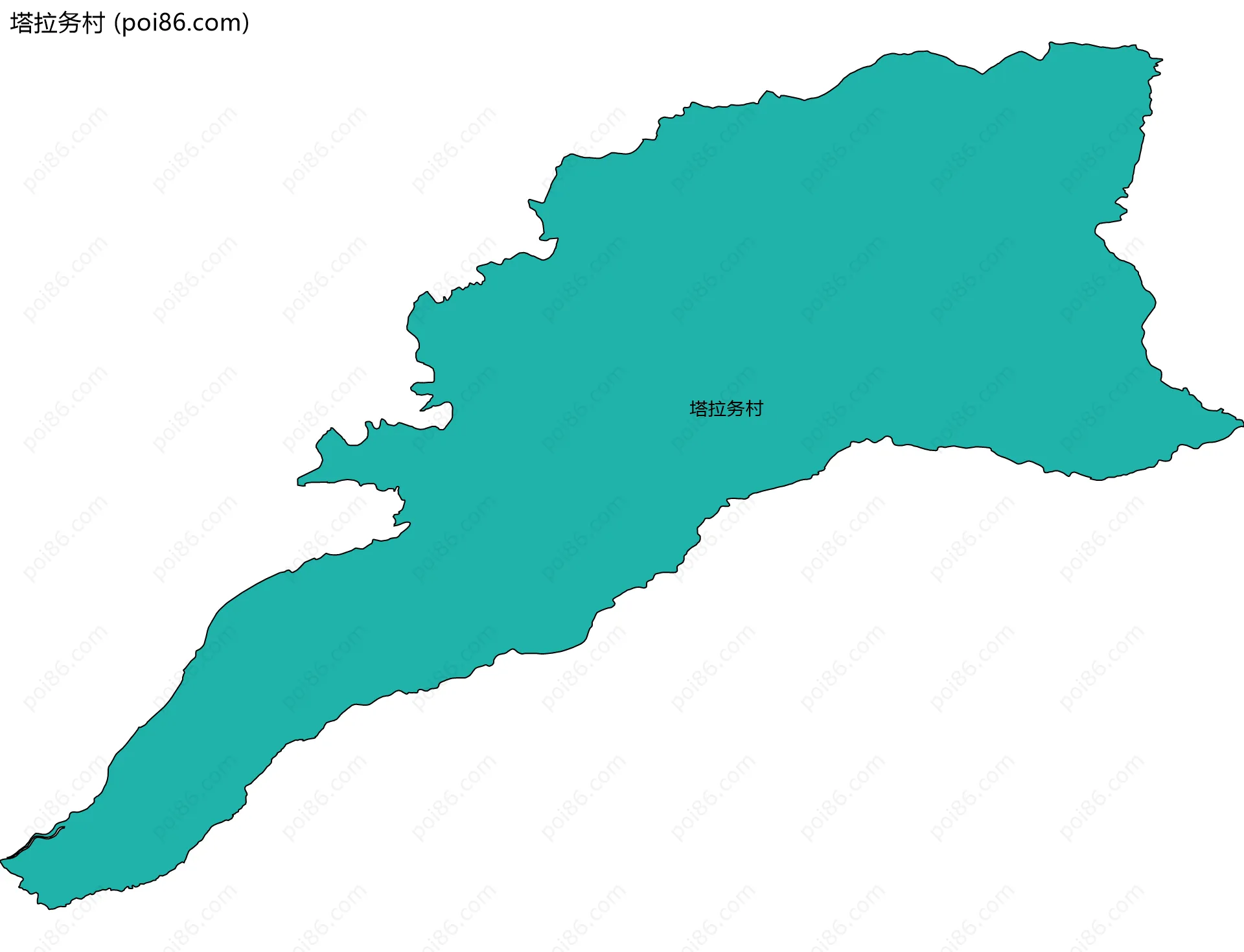 塔拉务村边界地图