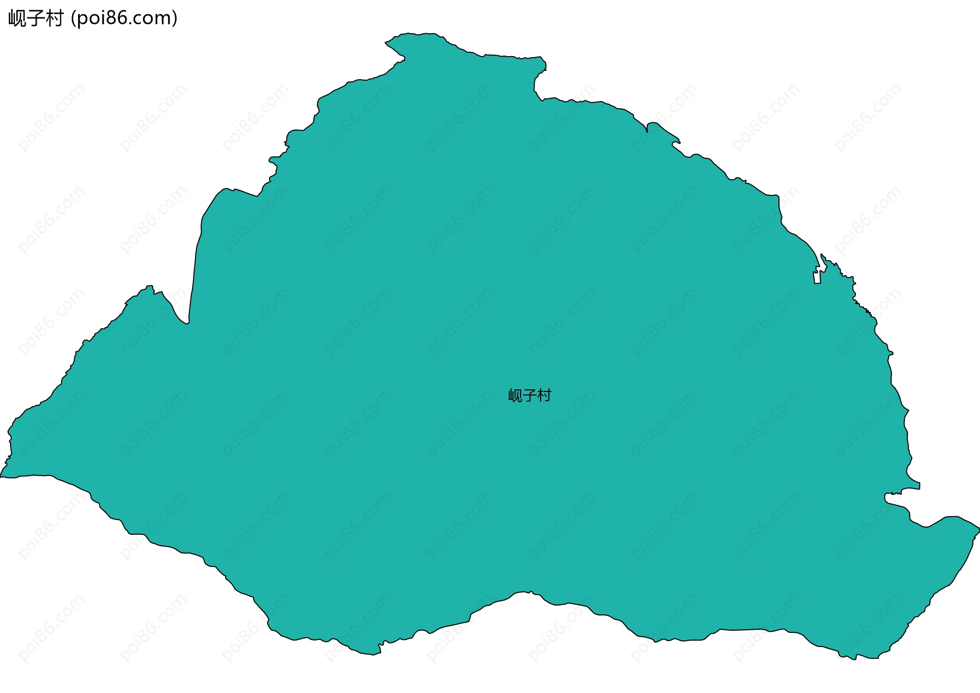 岘子村边界地图
