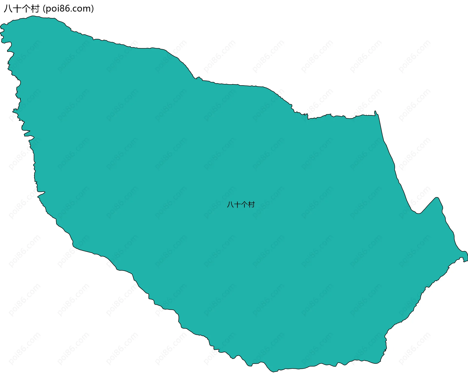 八十个村边界地图