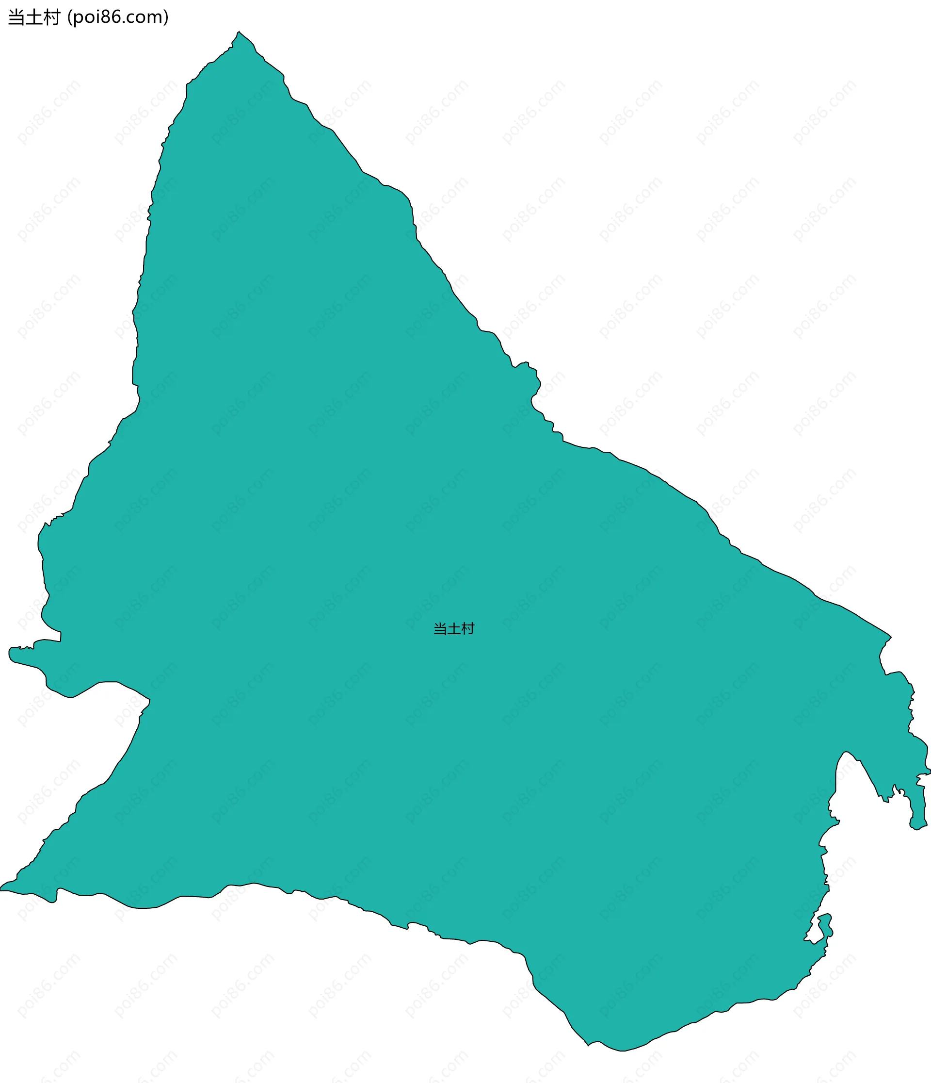 当土村边界地图