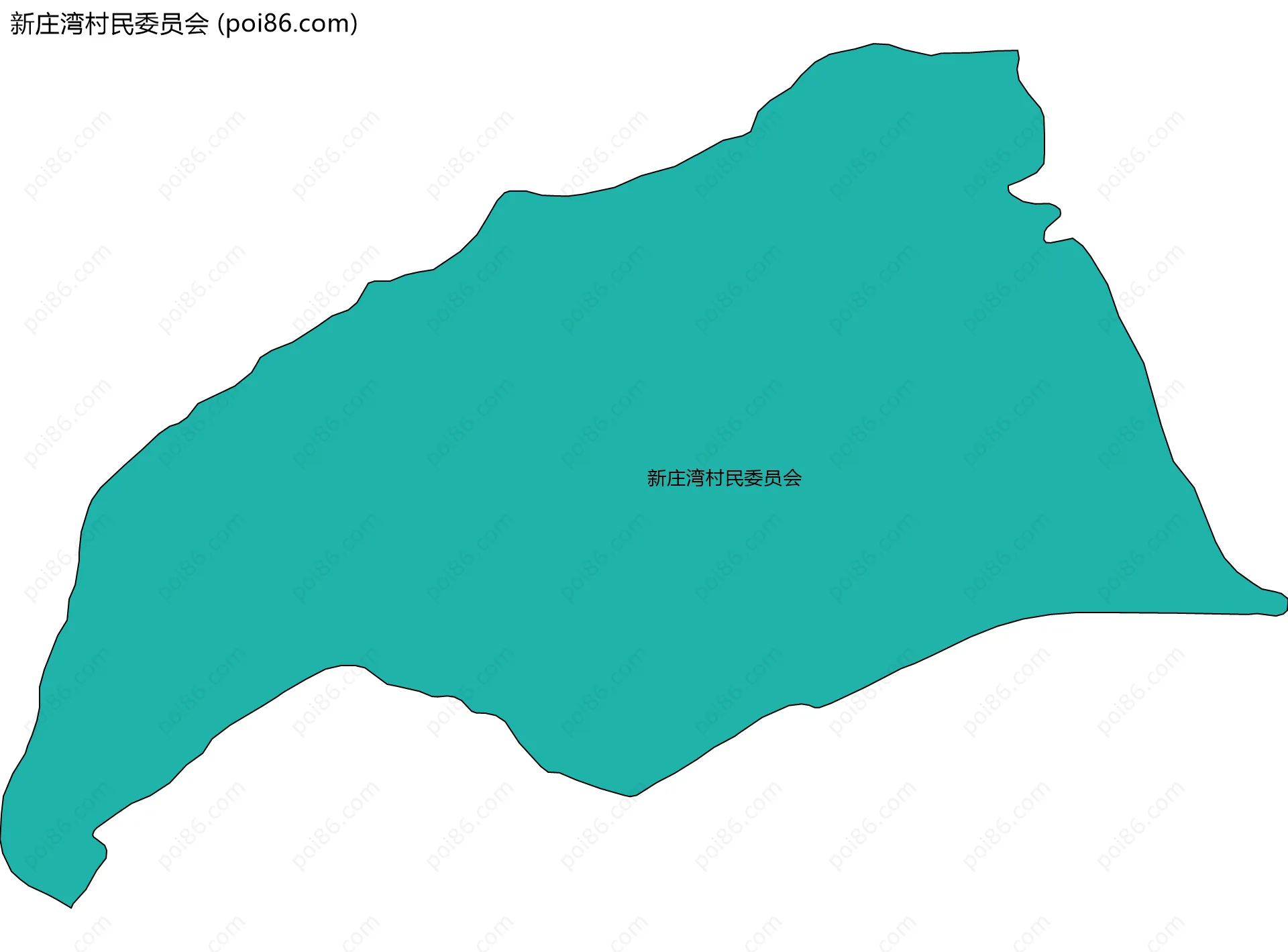 新庄湾村民委员会边界地图