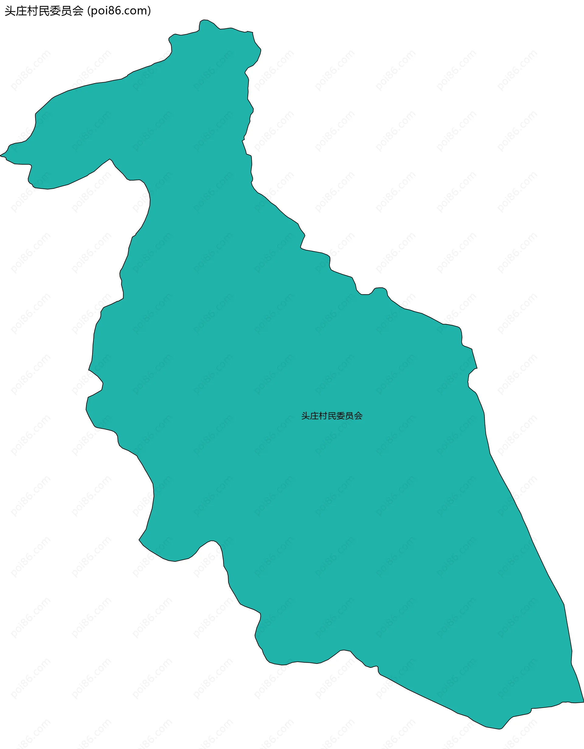 头庄村民委员会边界地图